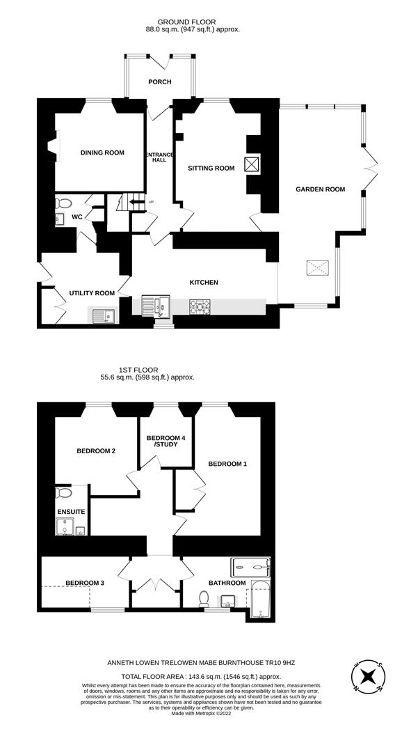 Anneth Lowen, Trenoweth Lane, Penryn floorplan