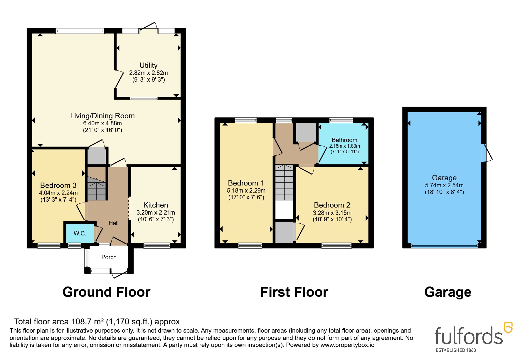 11, Elm Close, Exeter floorplan