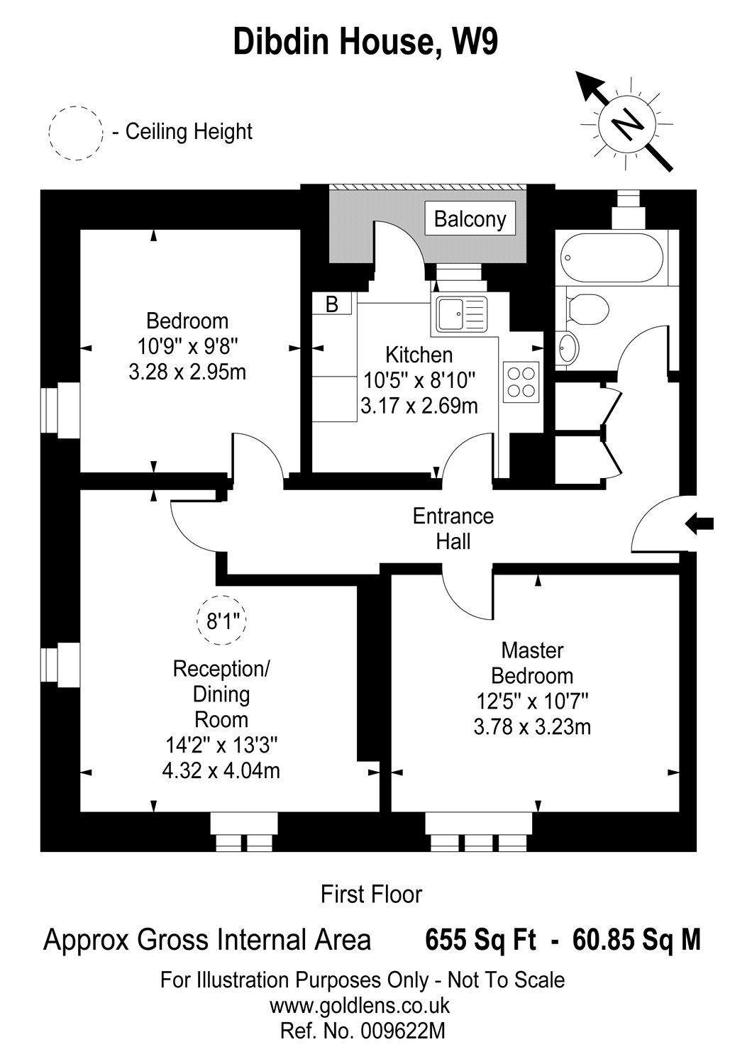 2 Bedrooms Flat to rent in Dibdin House, Maida Vale, London W9