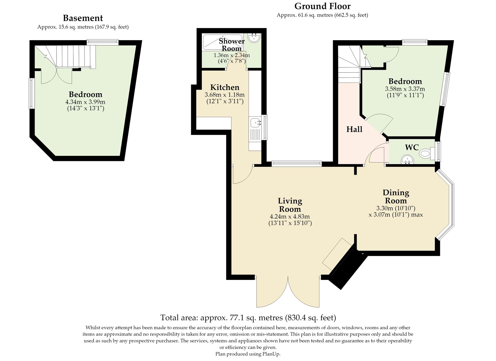 Flat 2, Ditchingham House Norwich Road, Bungay floorplan