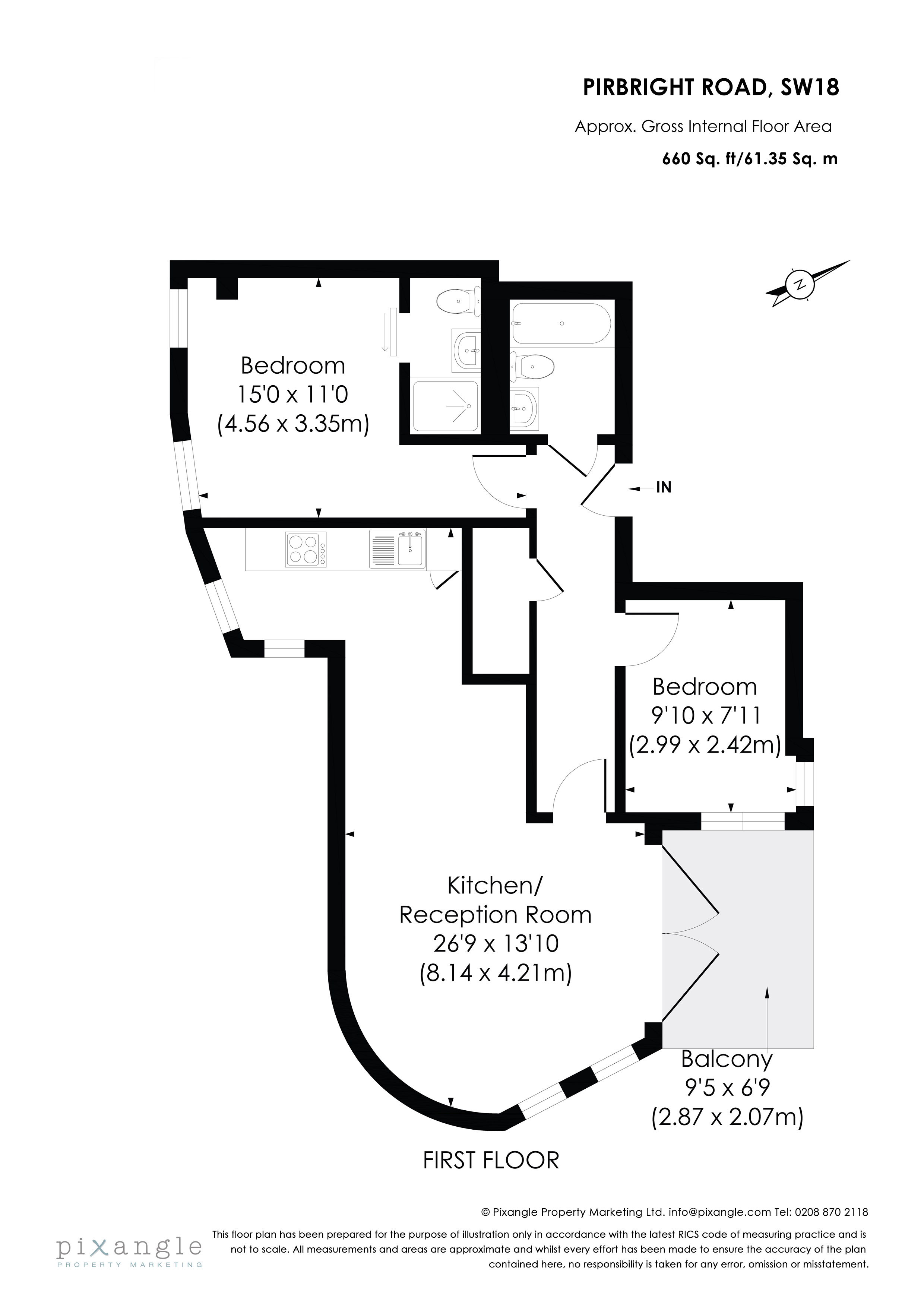 Pirbright Road, London floorplan