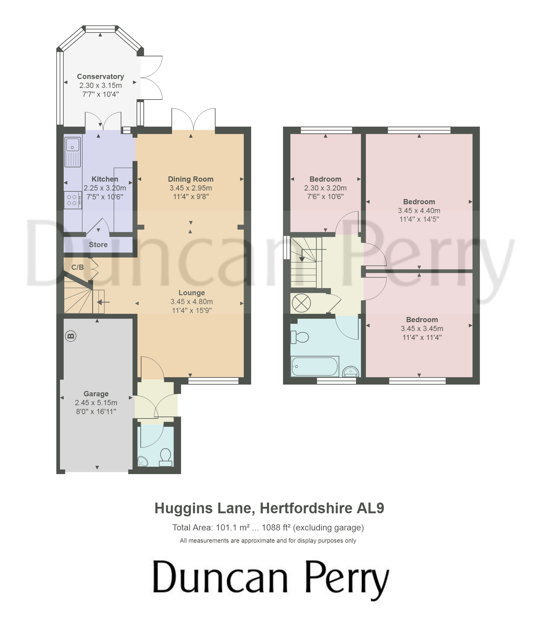 3 Bedrooms Semi-detached house for sale in Huggins Lane, North Mymms, Hatfield AL9