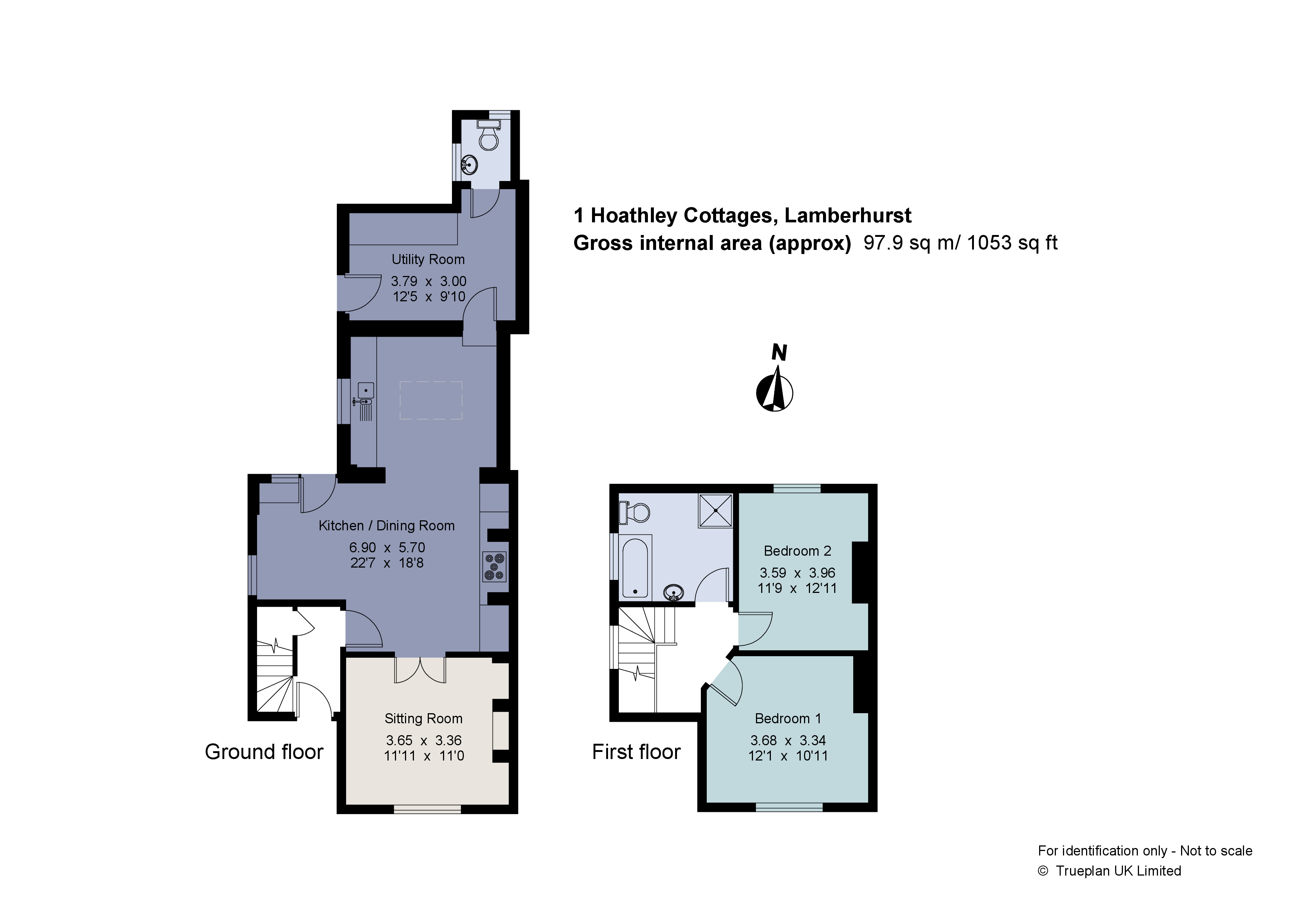 1 Hoathley Cottages,, Mount Pleasant, Tunbridge Wells floorplan