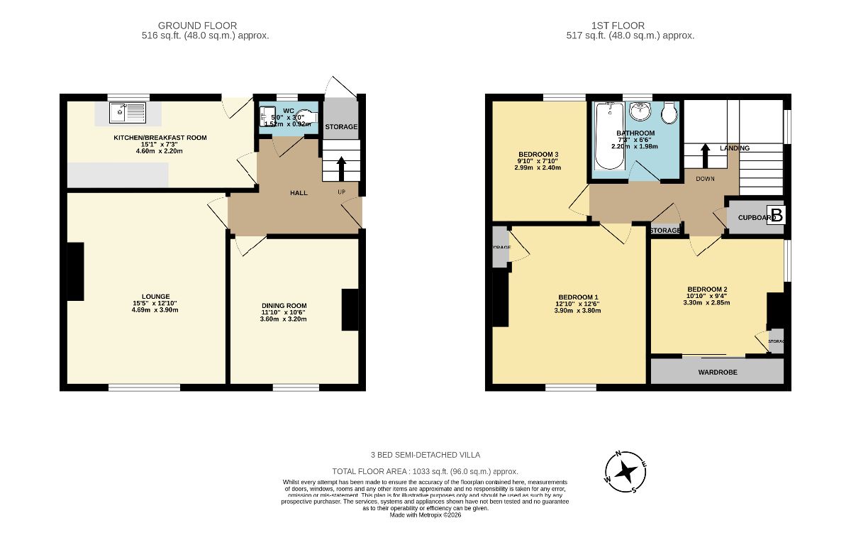 52 Park Road, Rosyth floorplan