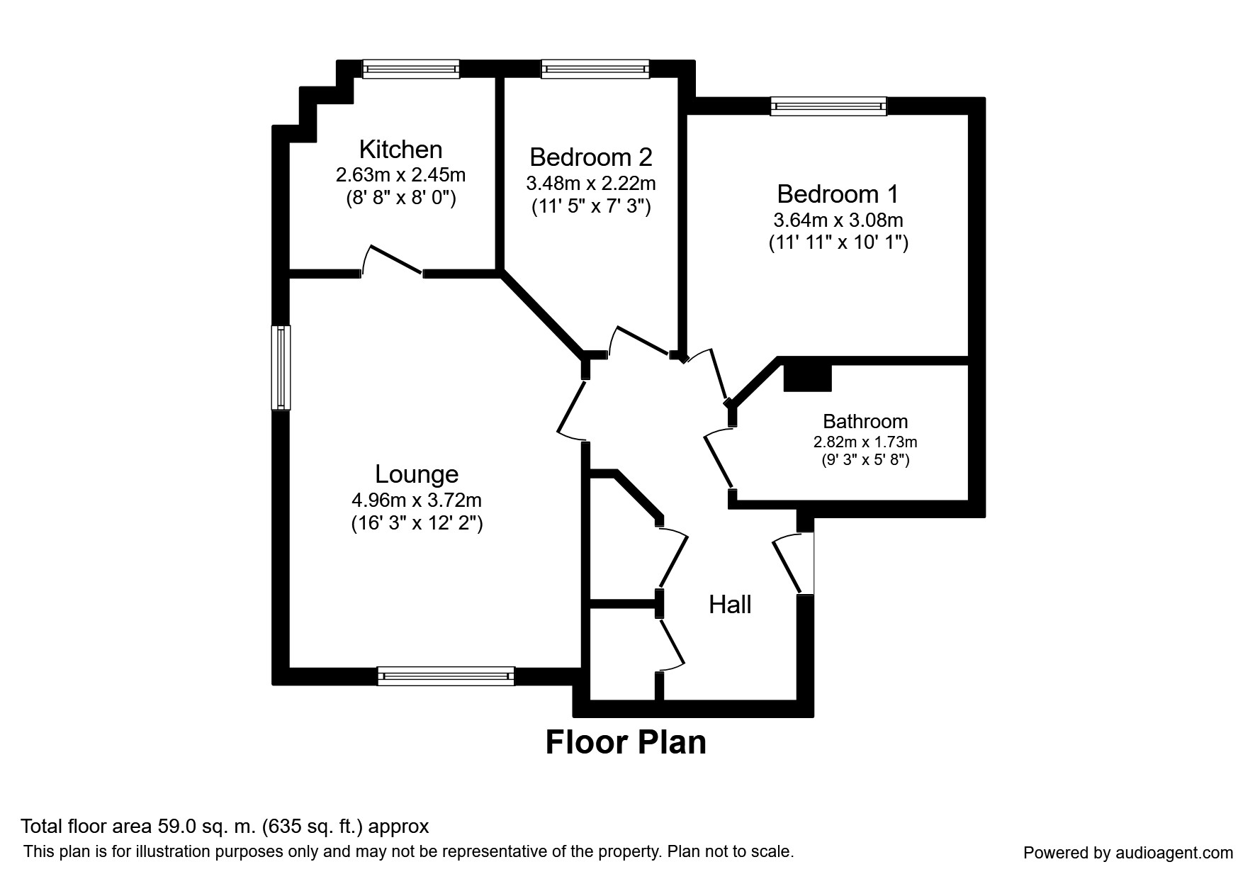 Blackthorn Road, Hersden, Canterbury, Kent CT3, 2 bedroom flat to rent