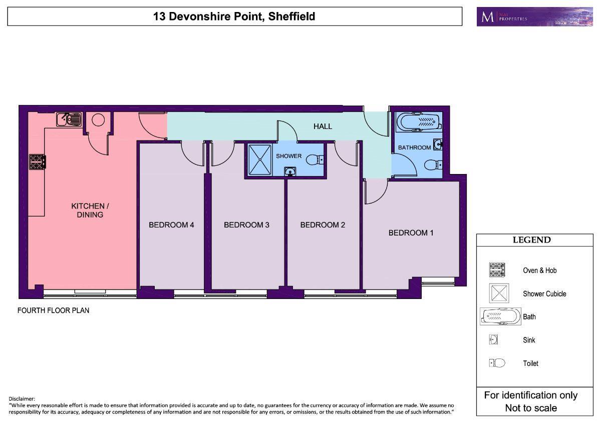 Apt 13 Devonshire Point, Sheffield floorplan