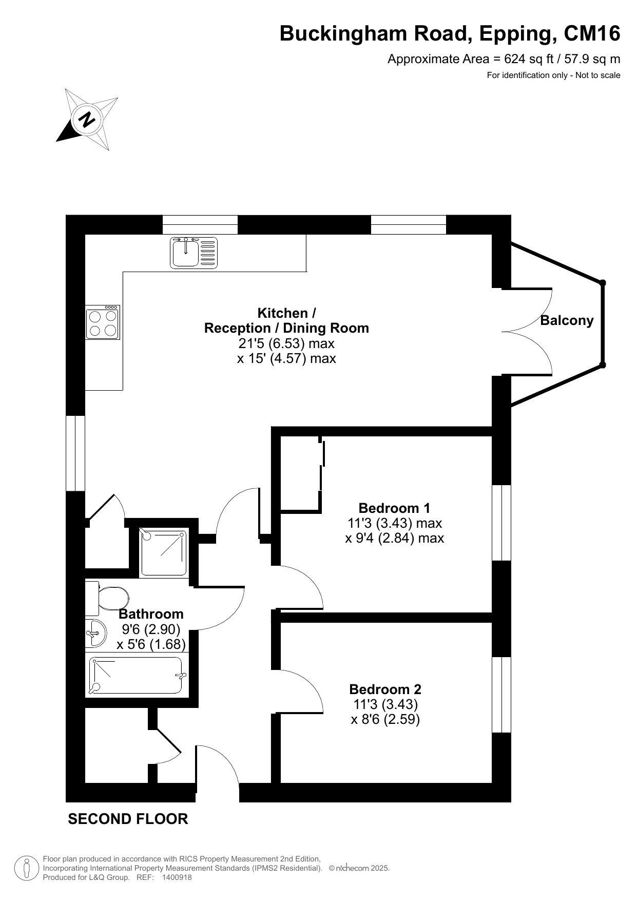 Buckingham Road, Epping floorplan