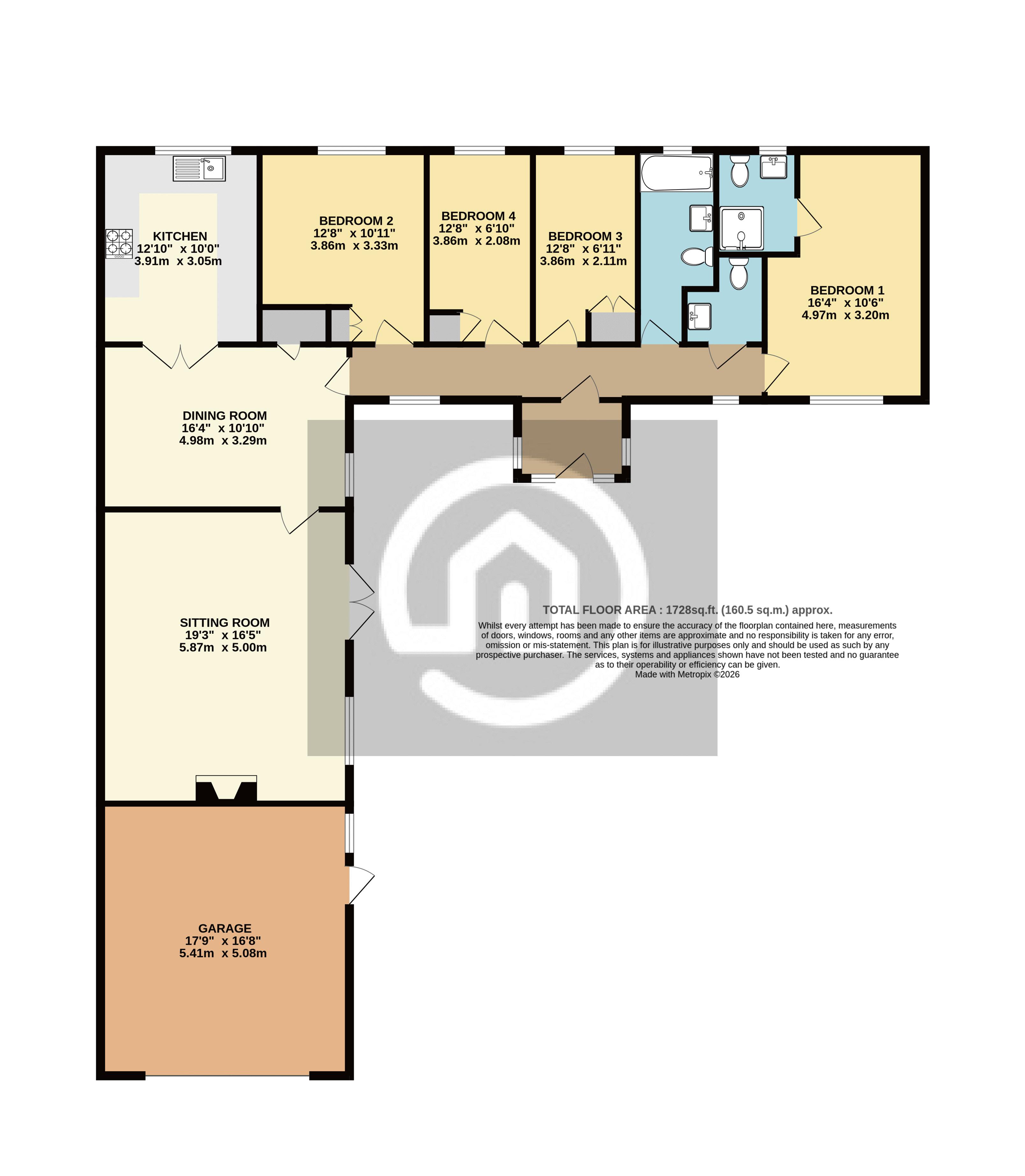6, Grange Way, Bedford floorplan