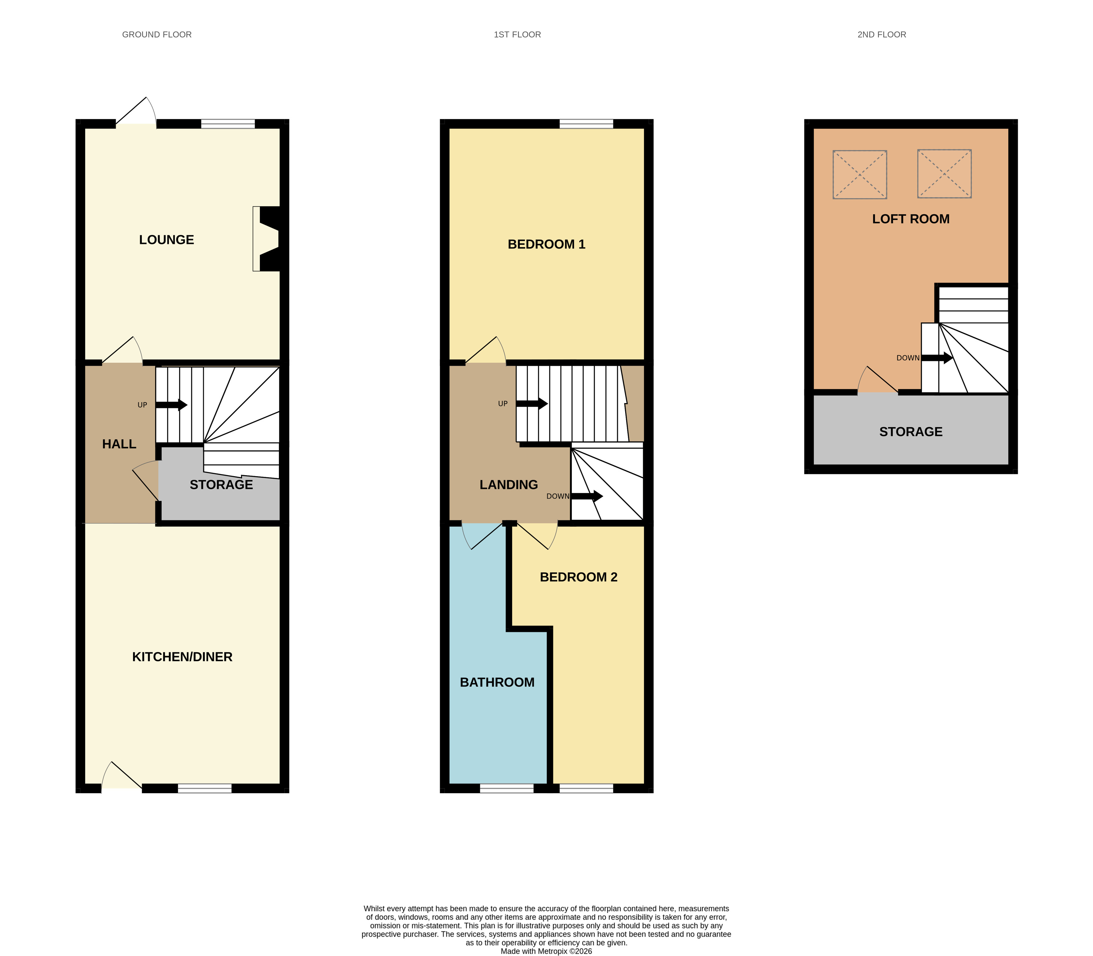 8, Brookfield Cottages, Swadlincote floorplan