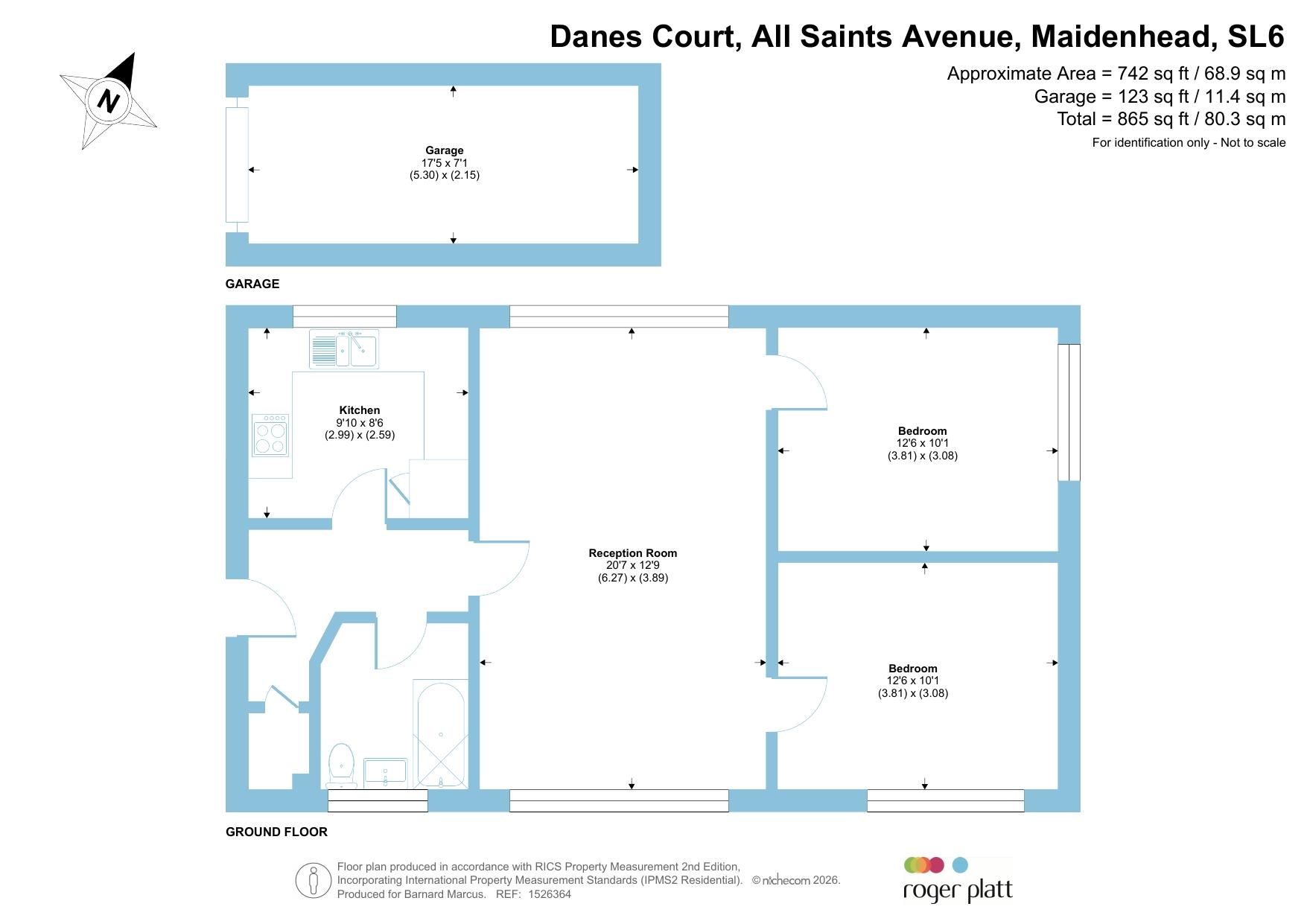 5, Danes Court, All Saints Avenue, Maidenhead floorplan