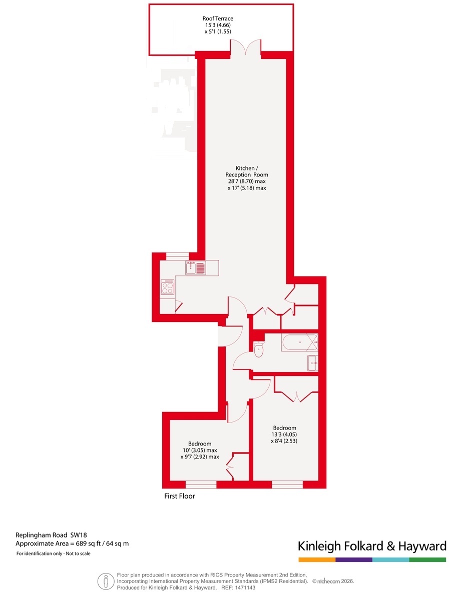 Flat 1, 79, Replingham Road, Southfields floorplan