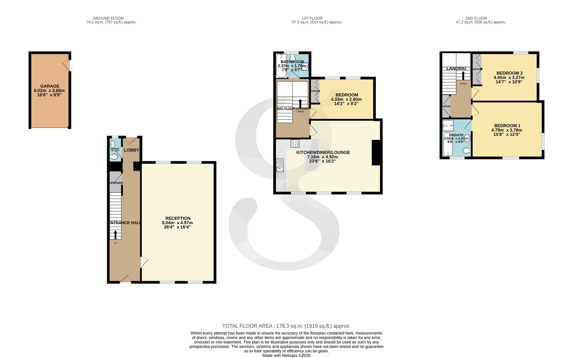 2 The Priory La Grange Route De St Clement, St Clement floorplan