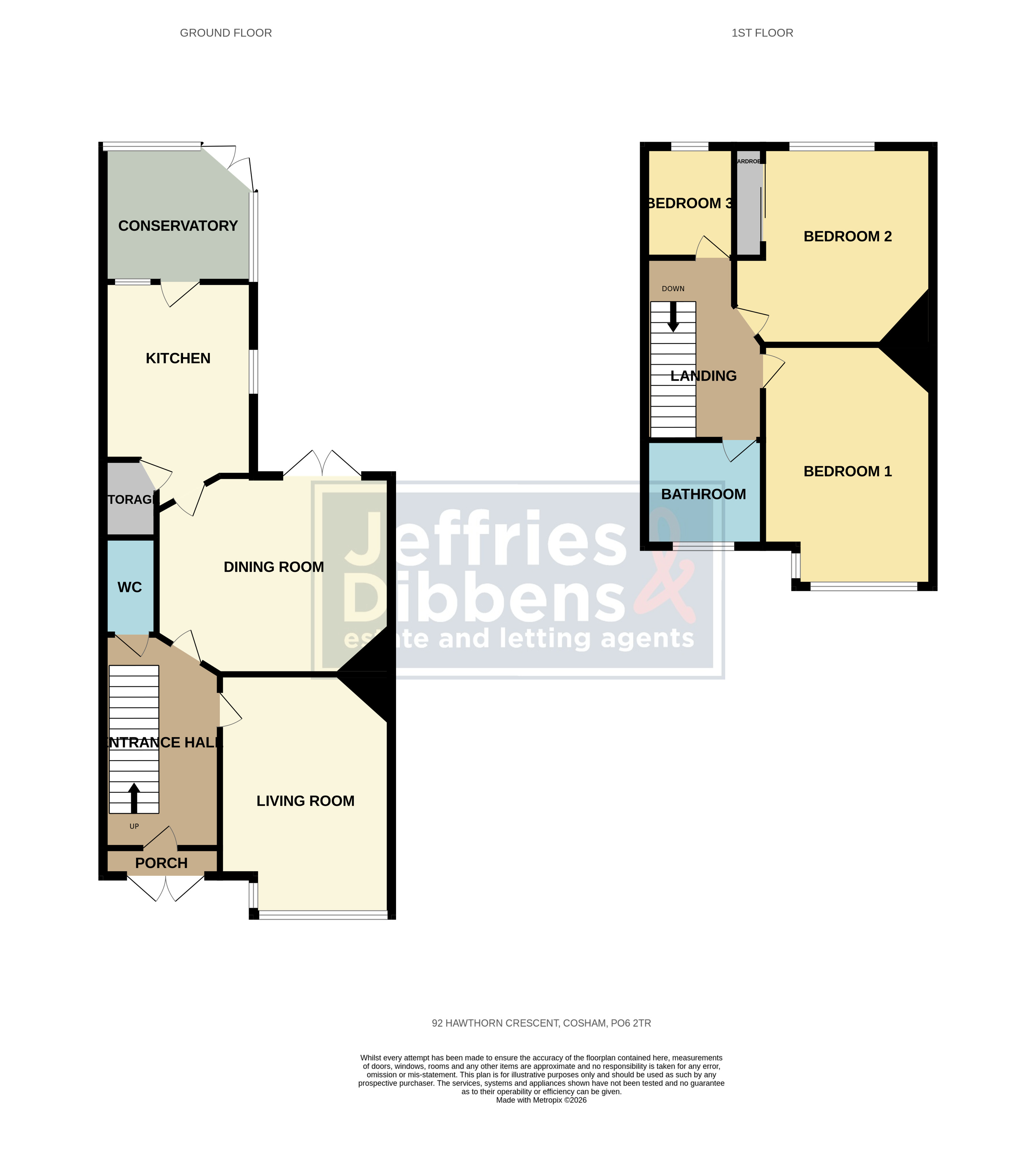 Hawthorn Crescent, Portsmouth floorplan