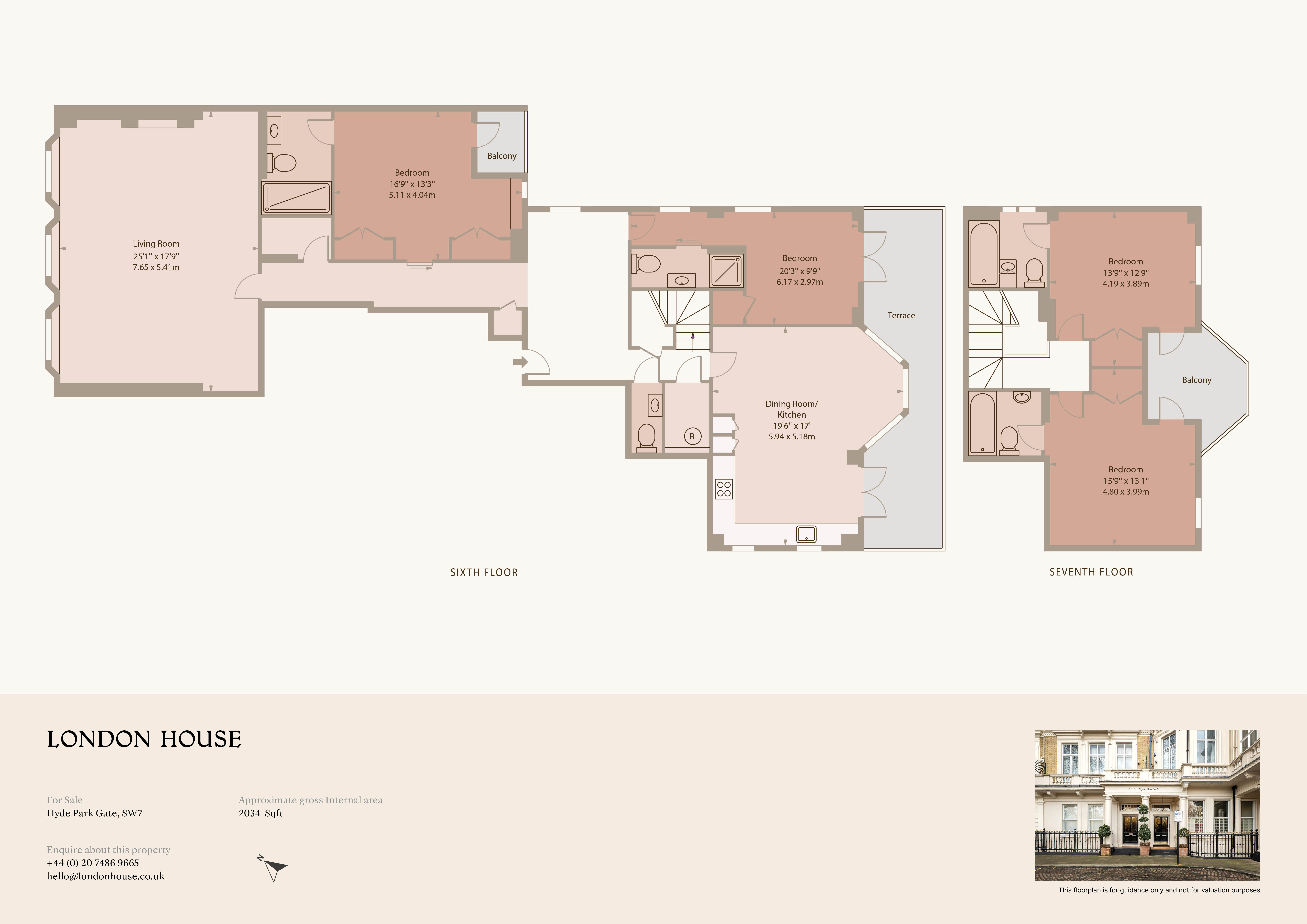 Flat 21, 58-59, Hyde Park Gate, Hyde Park floorplan