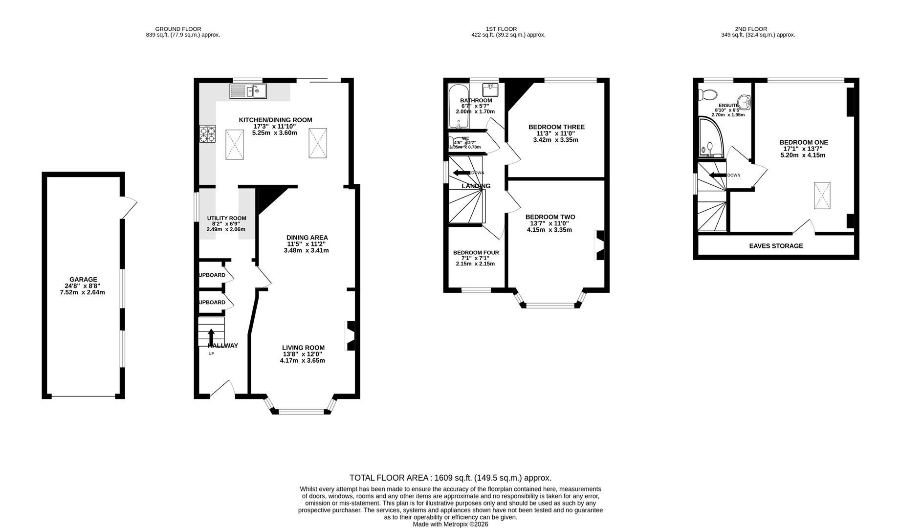 17, Highdown Avenue, Emmer Green Reading floorplan