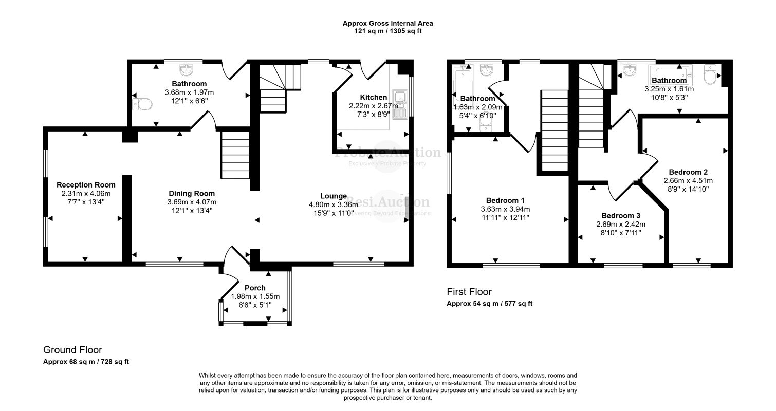 1, Noddfa Court, Wrexham floorplan