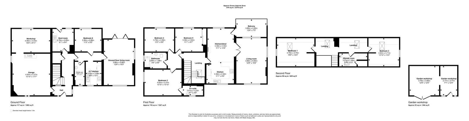 Longeaves, Park Road, Ashford floorplan