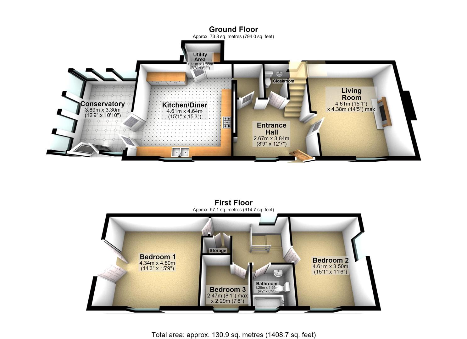 15, Tyrwaun, Llanelli floorplan