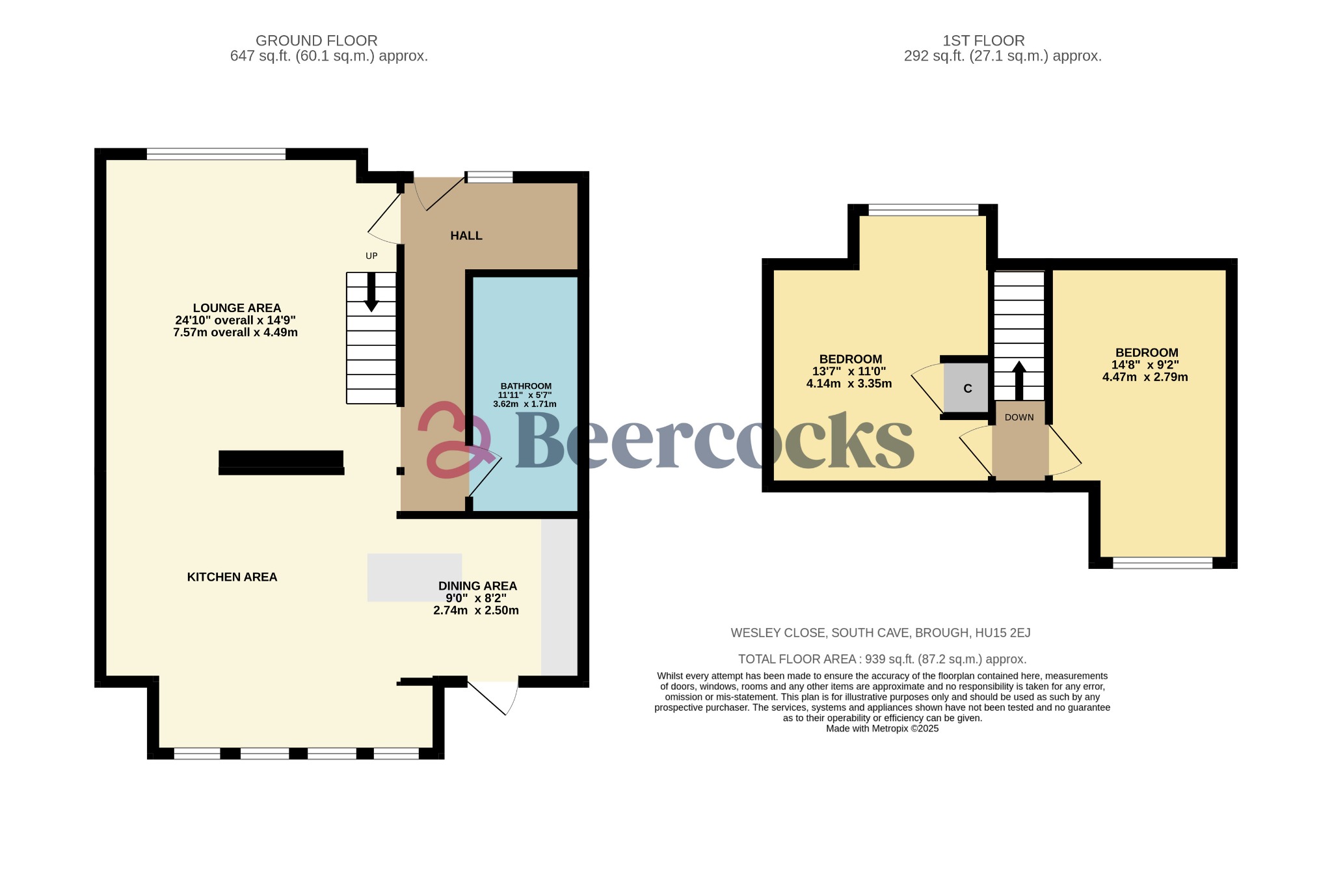 35 Wesley Close, South Cave, East Riding Of Yorkshire floorplan