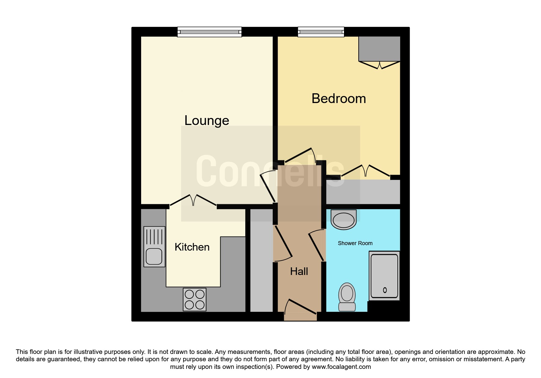 Flat 44, Dellers Court, Dellers Wharf, Taunton floorplan
