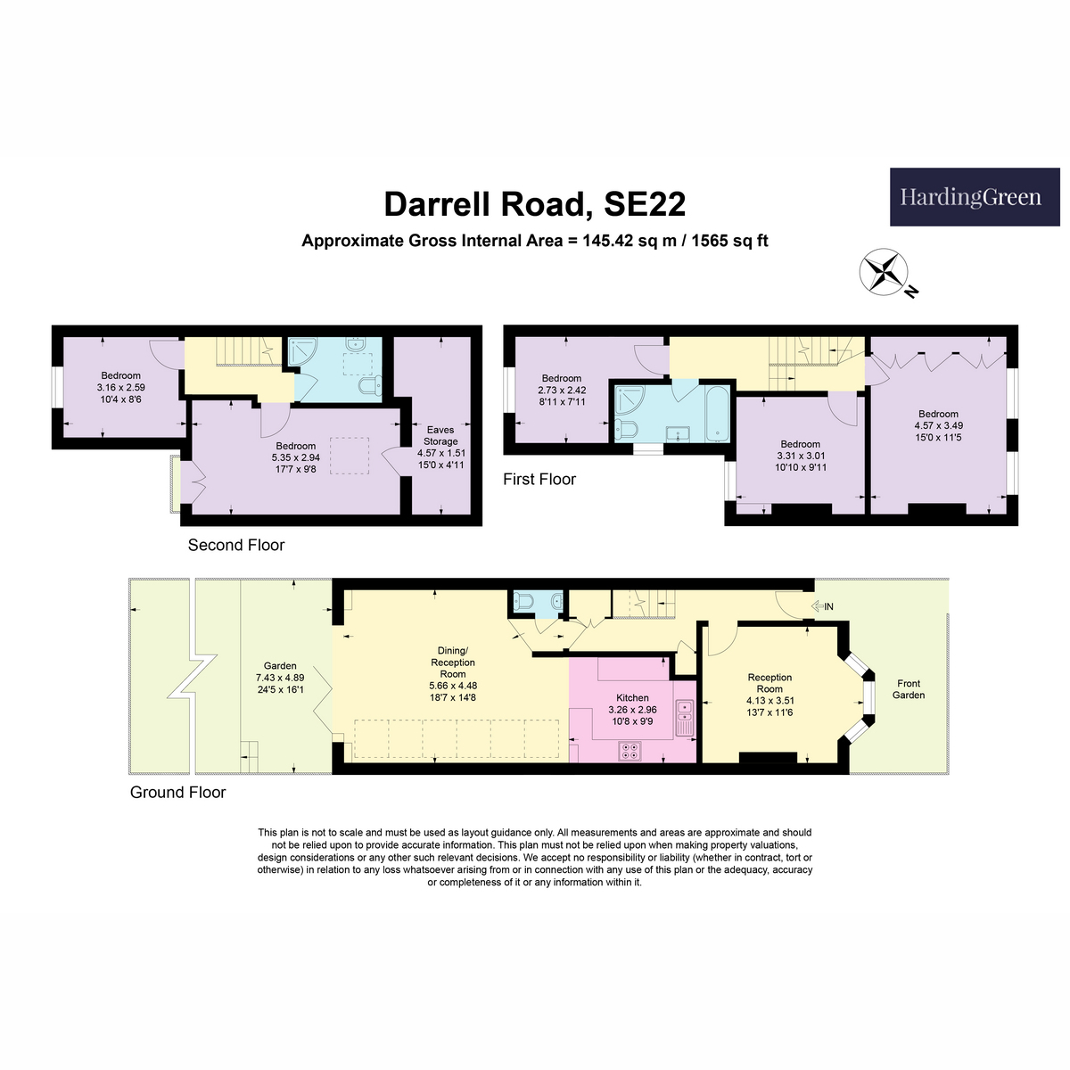 23, Darrell Road, London floorplan