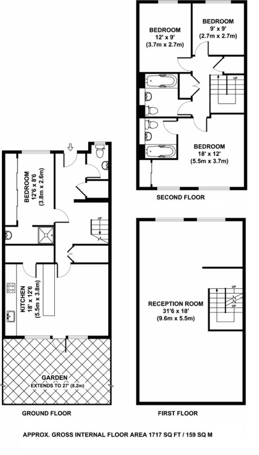 4 Bedrooms  to rent in Elliott Square, London NW3