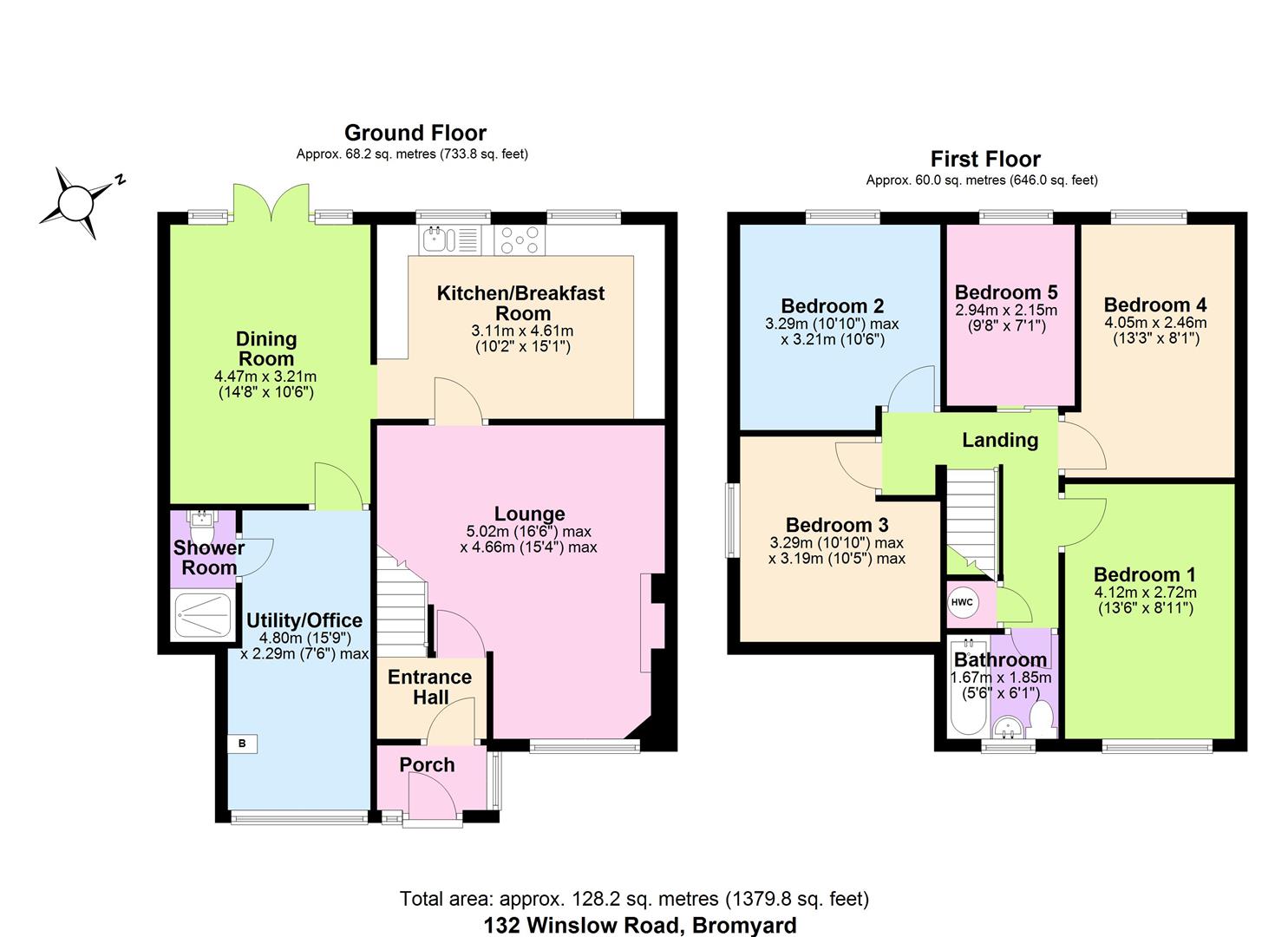 132, Winslow Road, Bromyard floorplan