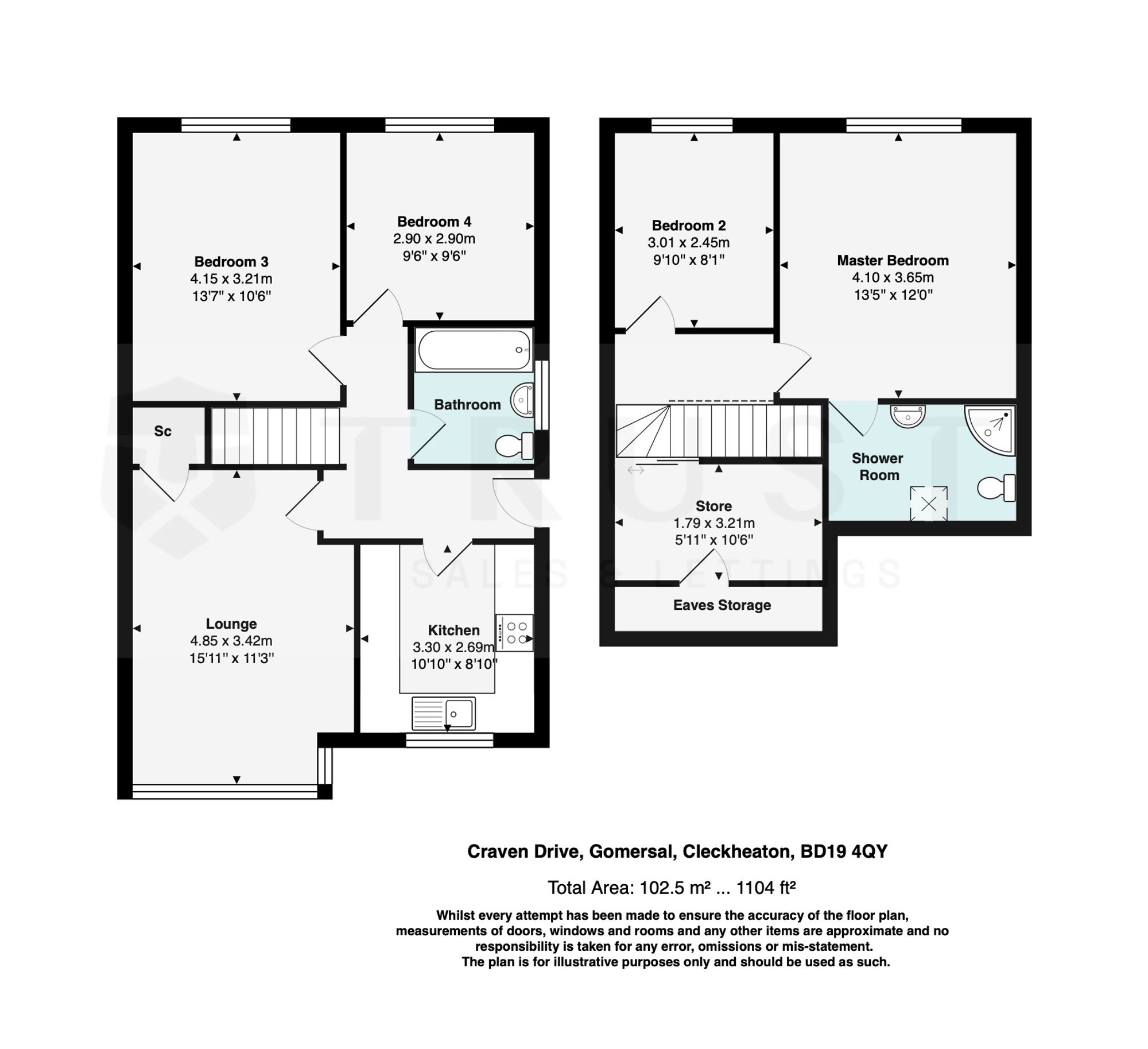 Craven Drive, Cleckheaton floorplan