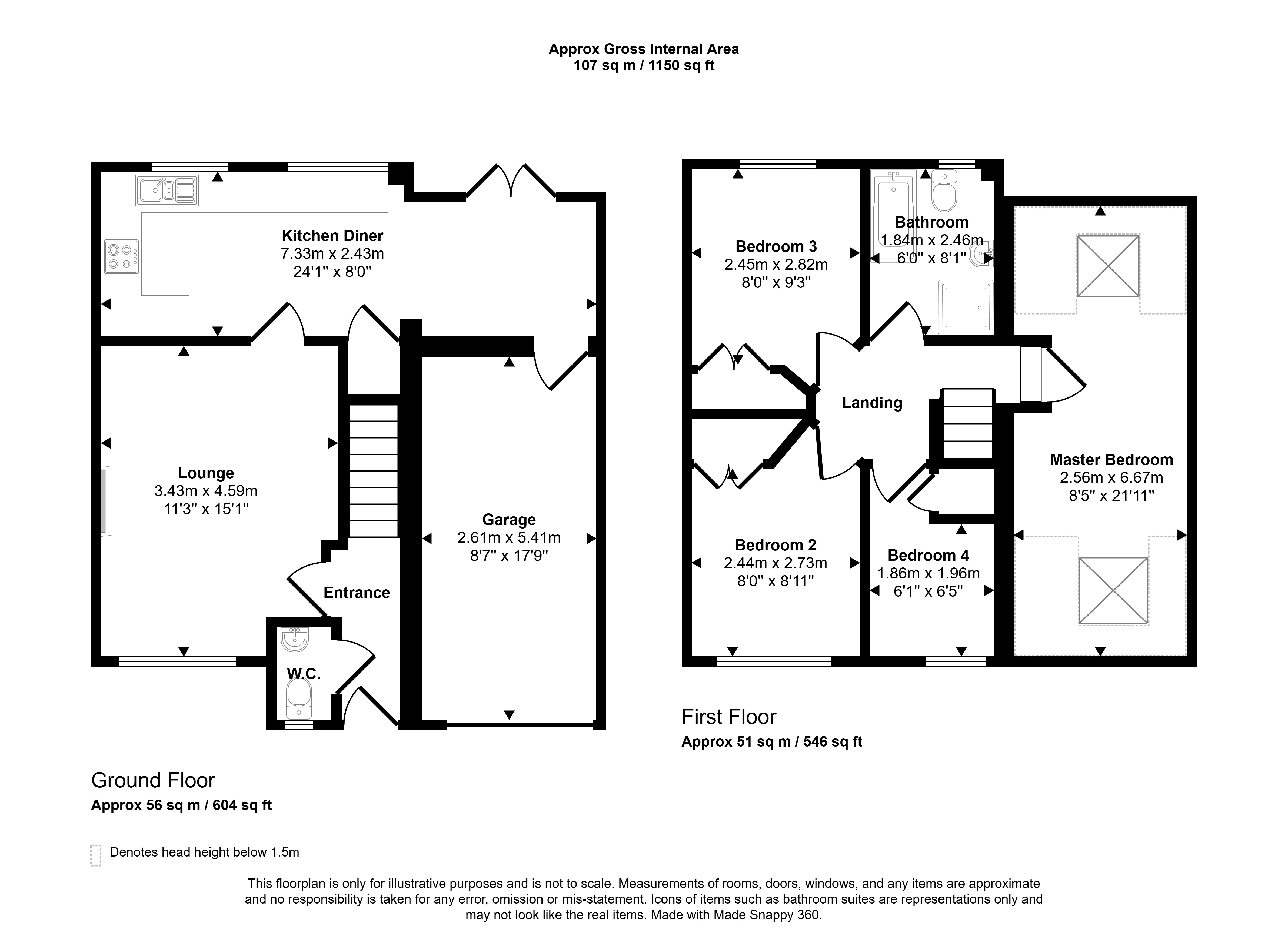 30, McNulty Court, Cramlington floorplan