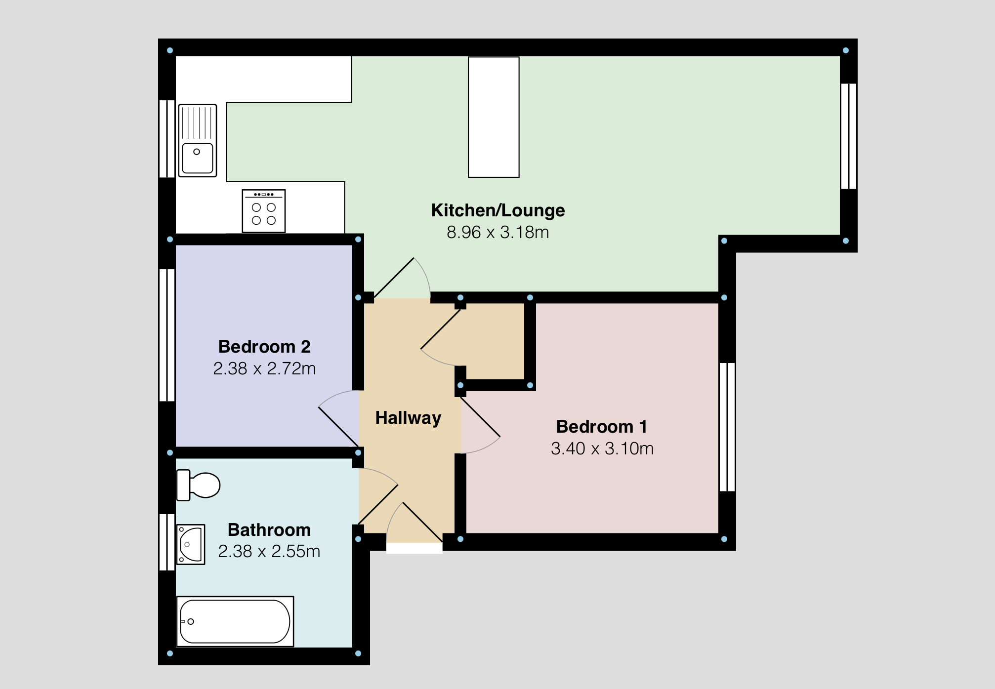Apartment 13, The Edg, Springmeadow Road, Birmingham floorplan