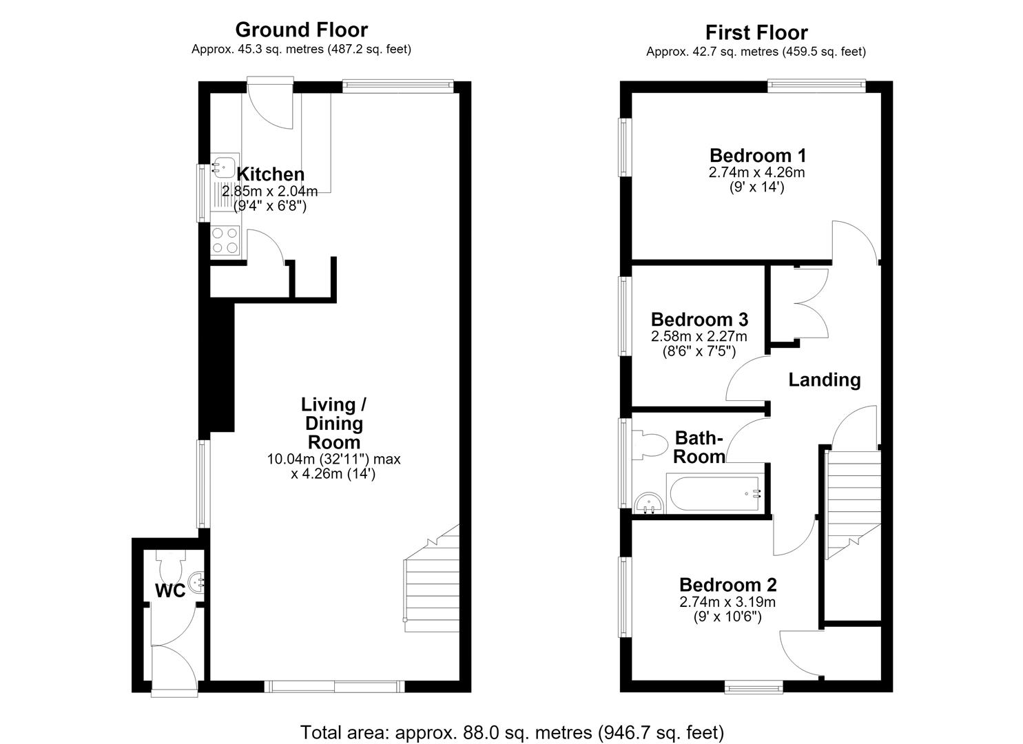 12, Quainton Close, Cambridge floorplan