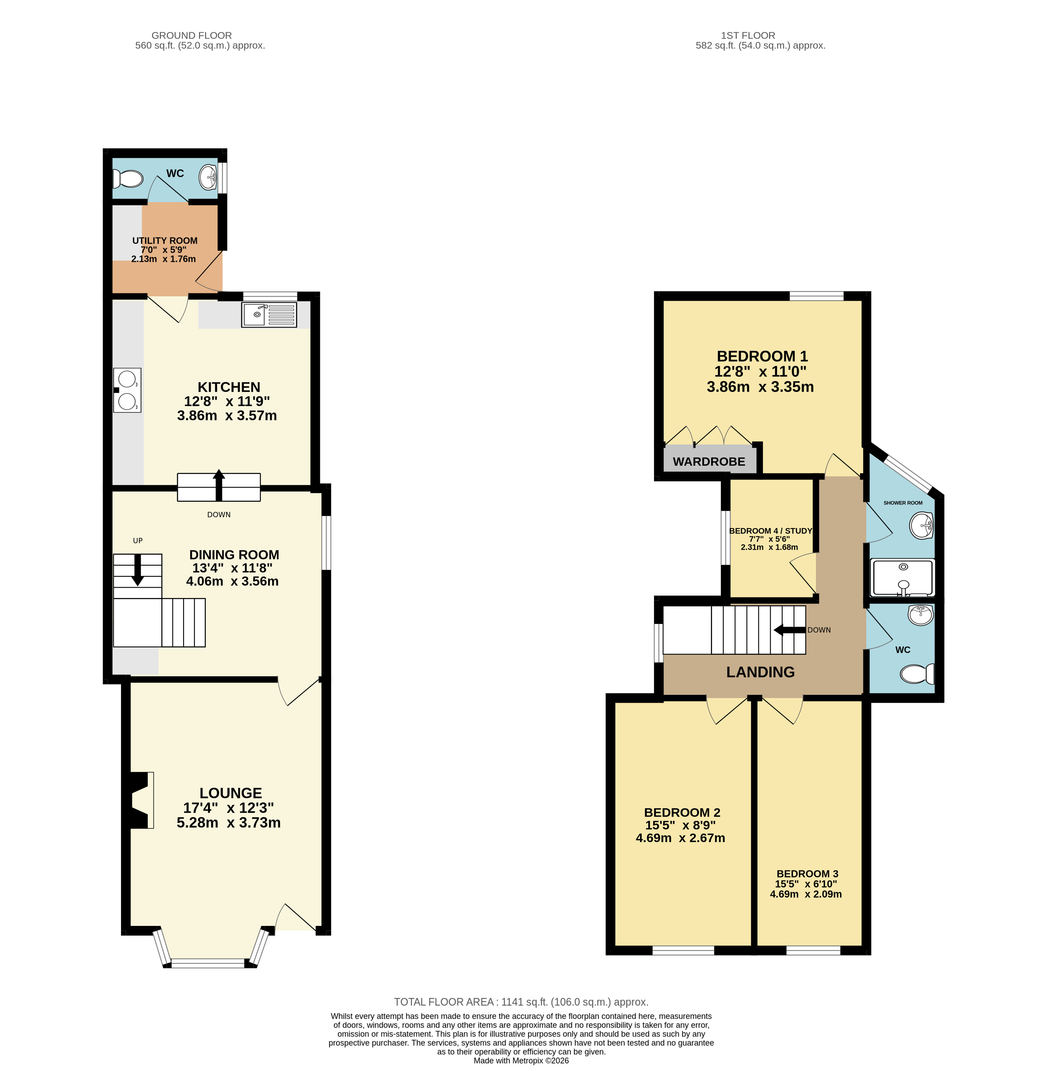 64, The Square, Bideford floorplan