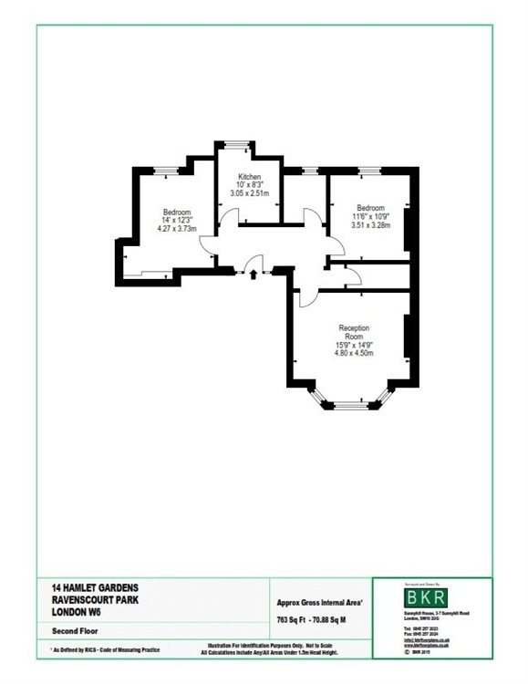 2 Bedrooms Flat to rent in Hamlet Gardens, 290 King Street, Ravenscourt Park, London W6