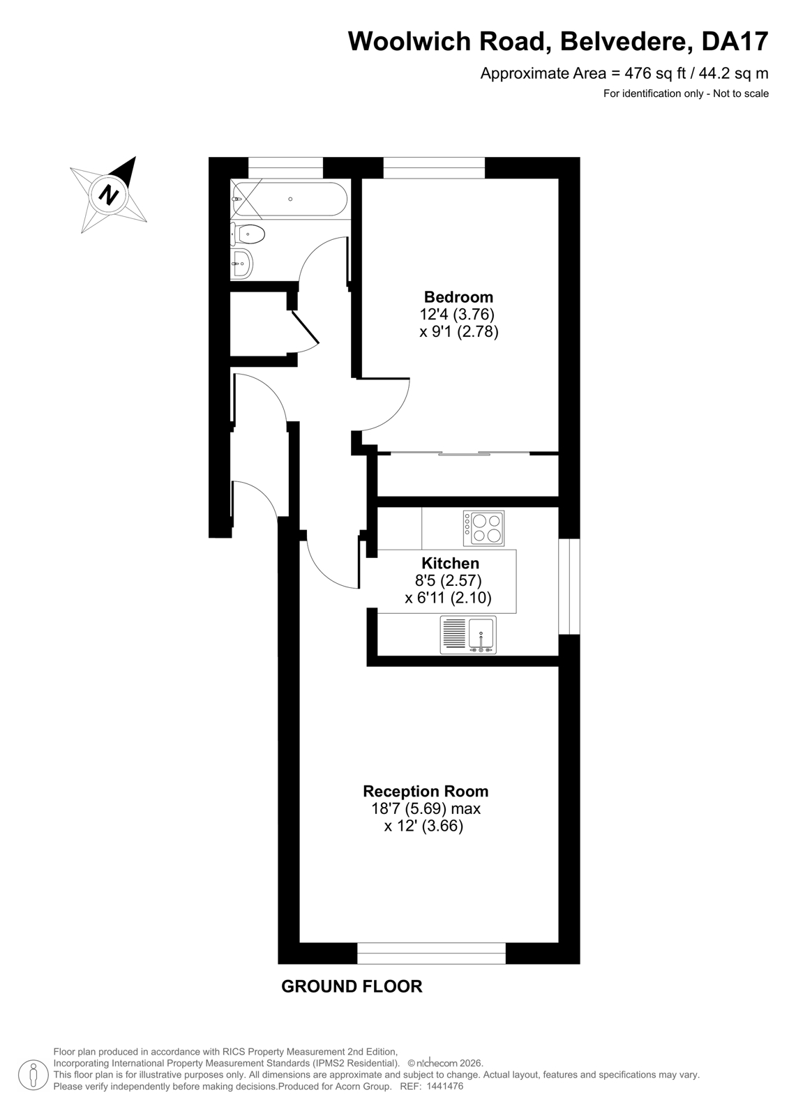 Flat 7, Edward Harvey Court,, Woolwich Road, Belvedere floorplan