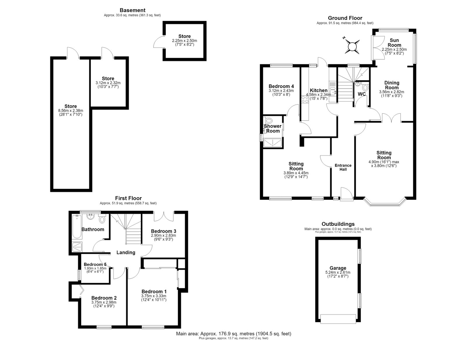6, Belfield Rise, Paignton floorplan