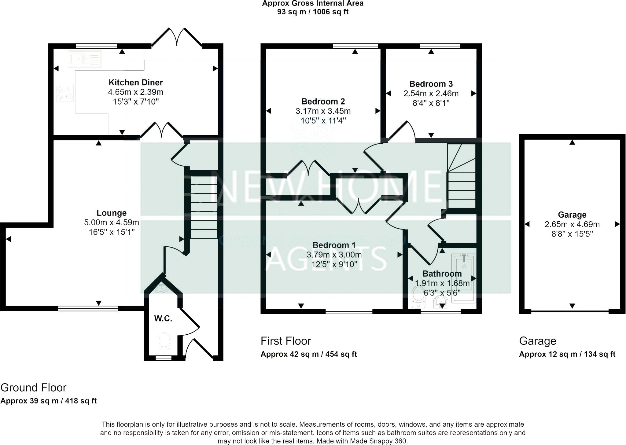 35, Greenfield View, Batley floorplan
