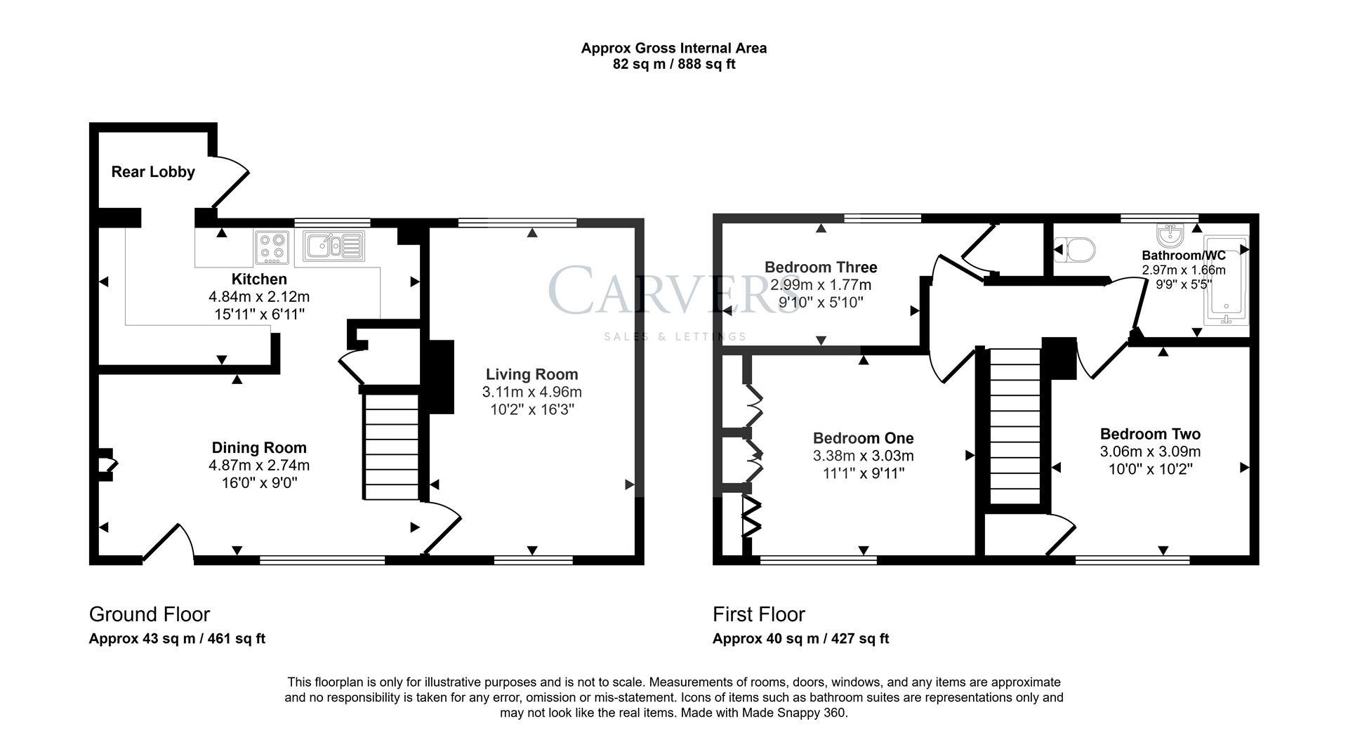 12, Tunstall Road, Newton Aycliffe floorplan