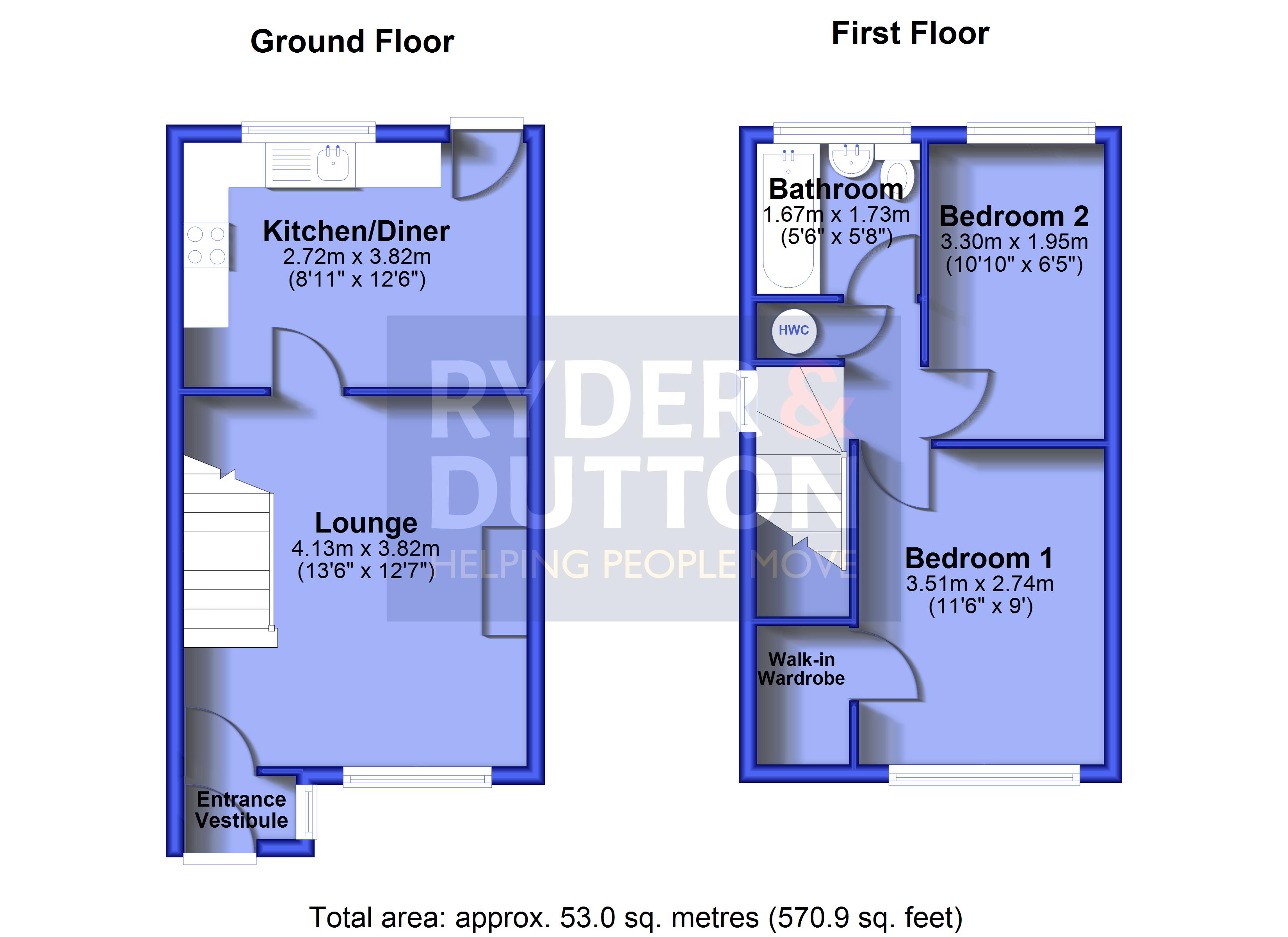 2, Booth Bridge Close, Manchester floorplan