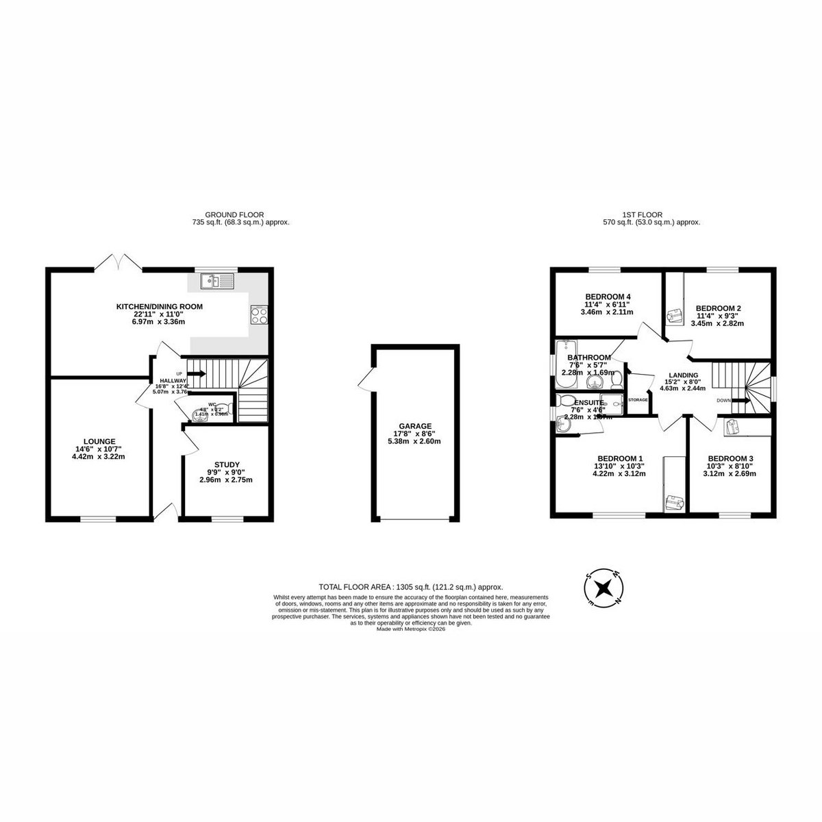 13, Caspian Avenue, Fulwood floorplan