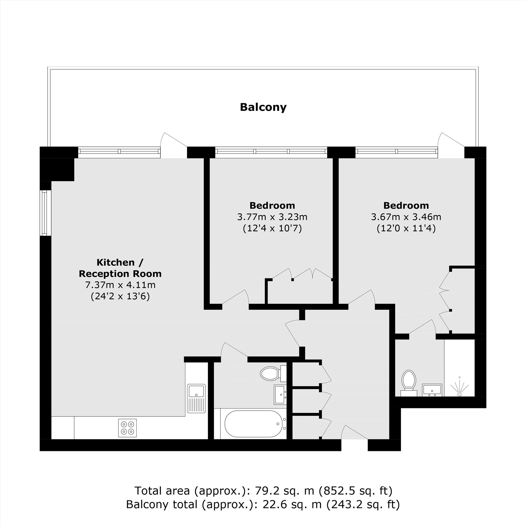 19 Flagship House, 18, Royal Crest Avenue, London floorplan