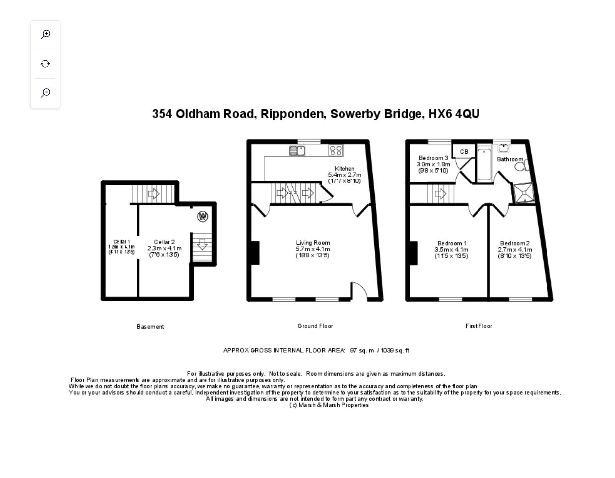 354, Oldham Road, Sowerby Bridge floorplan