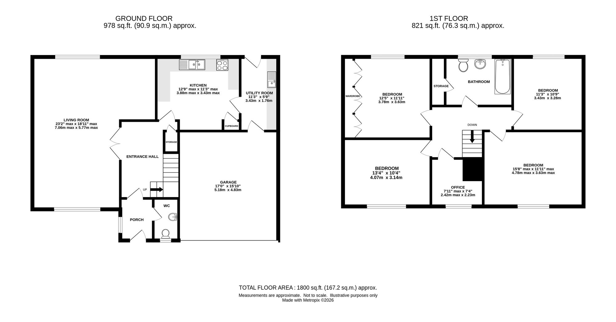 4 Haddon Close, Crewe floorplan