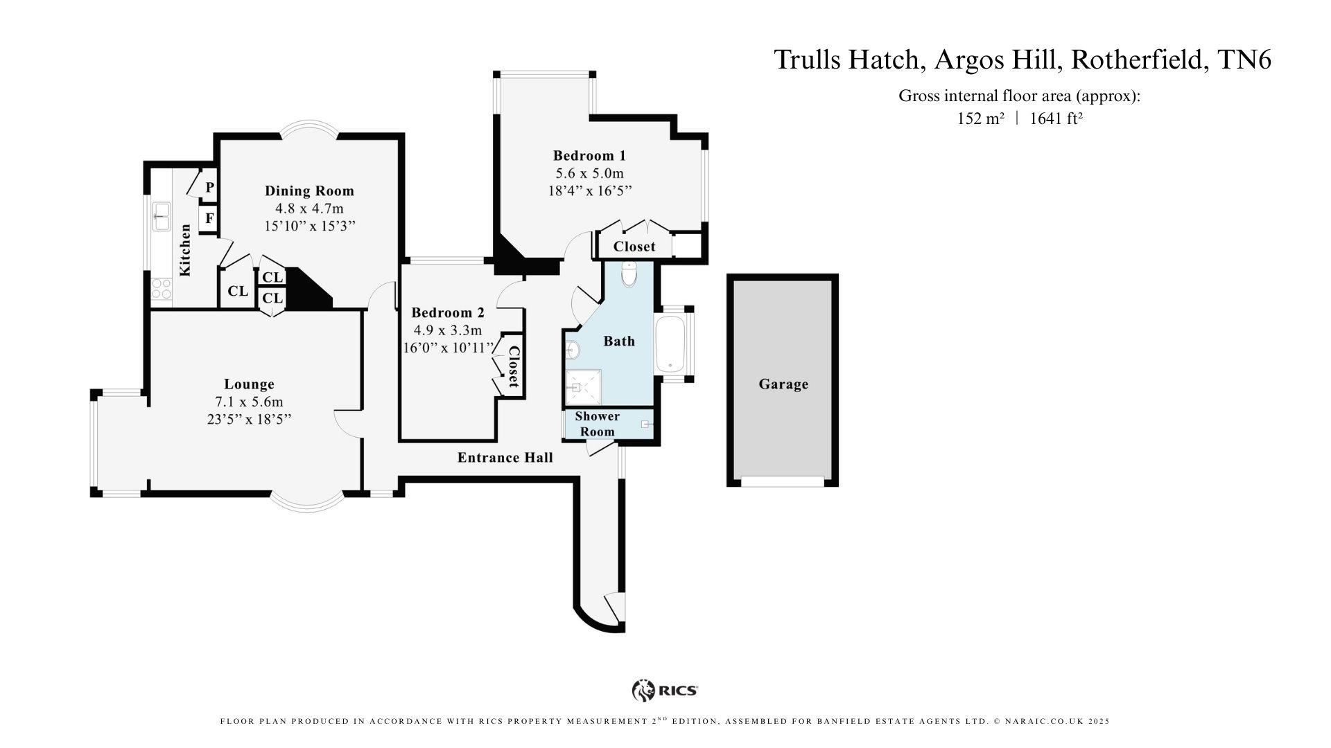 Flat C, Trulls Hatch, Argos Hill, Crowborough floorplan