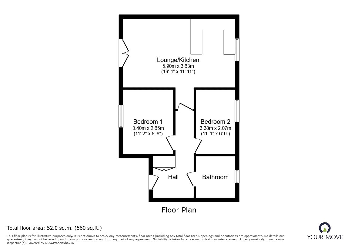 3 Tan Yard Square,, Oak Street, Shropshire floorplan
