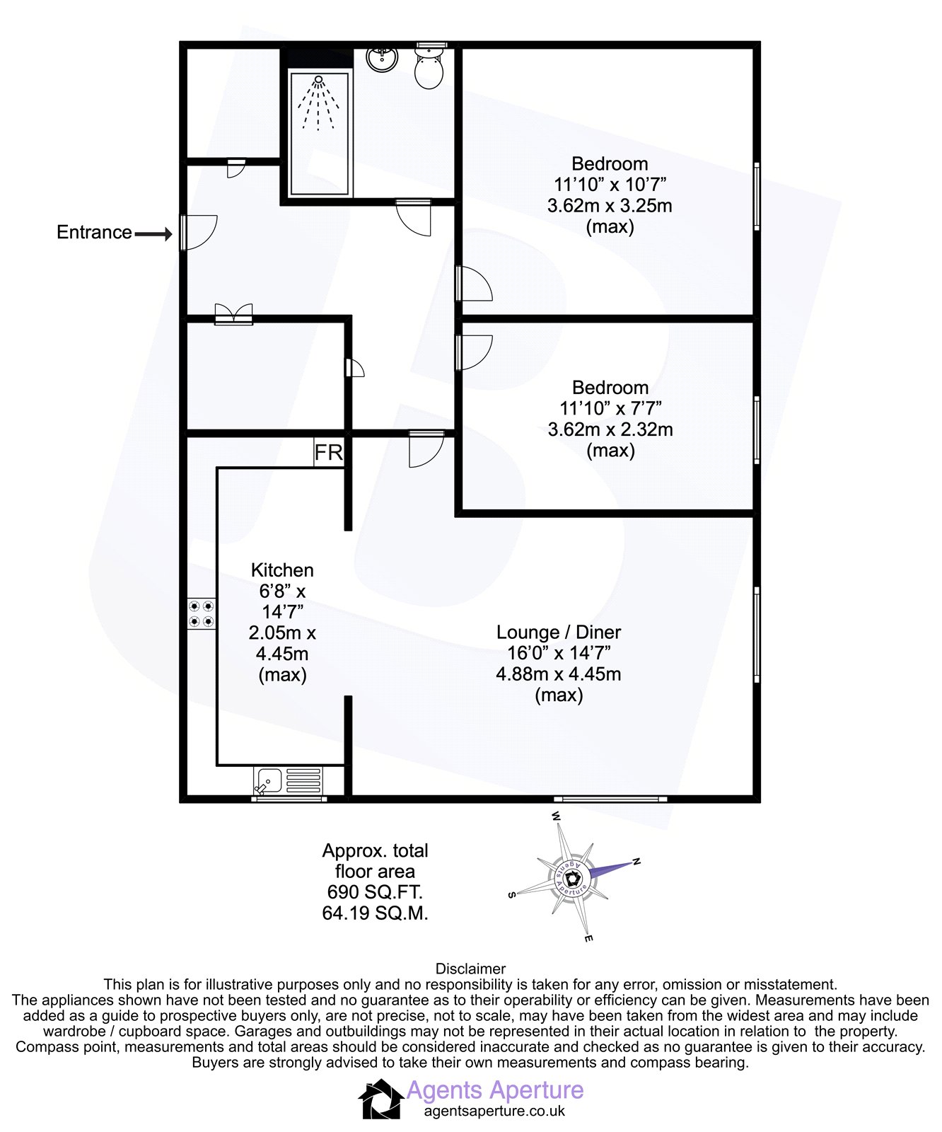 Flat 1, 87, Cornfield Drive, Kent floorplan