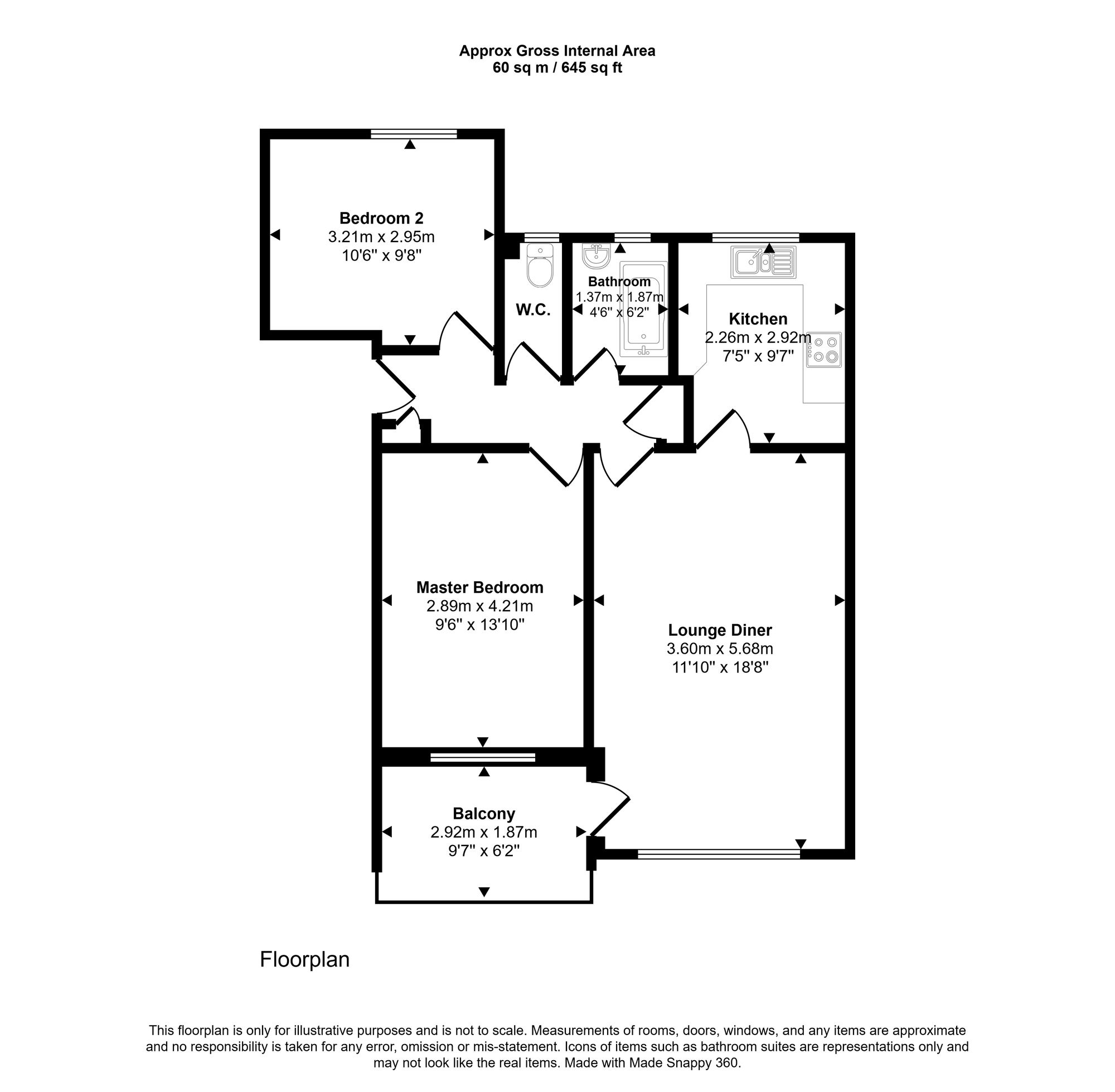 4 Highcroft Cecil Road, Weston-Super-Mare floorplan