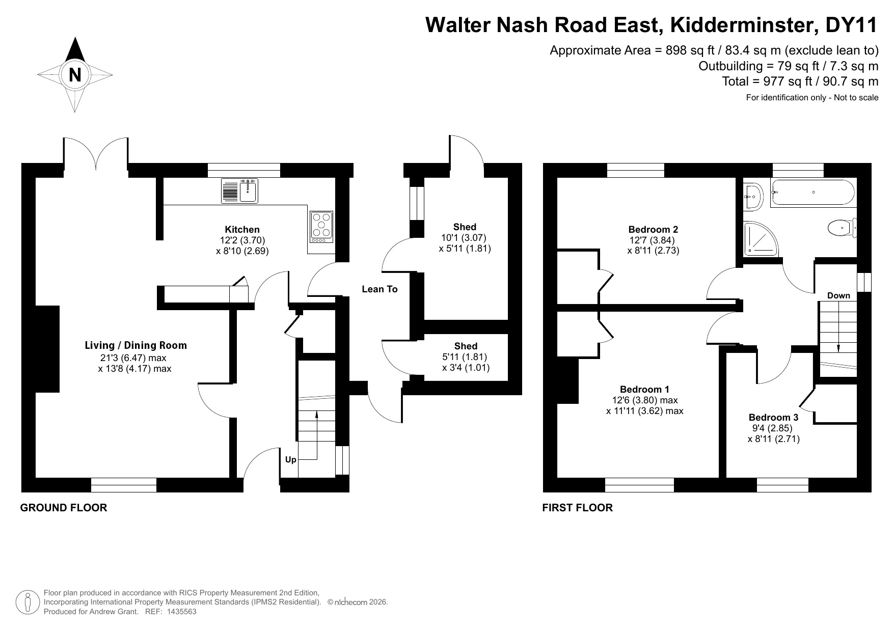 42, Walter Nash Road East, Kidderminster floorplan