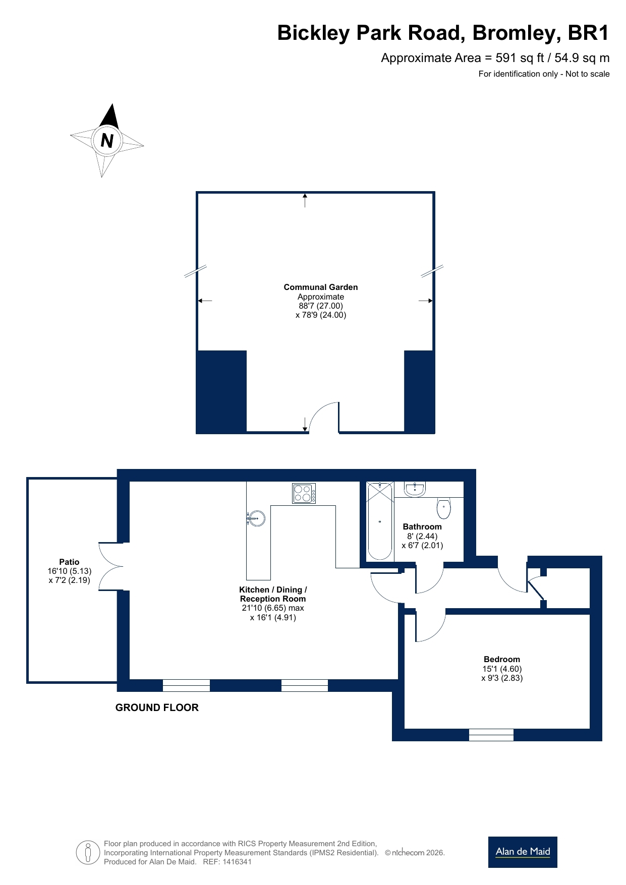 Flat 1, Durley Lodge,, Bickley Park Road, Bickley floorplan