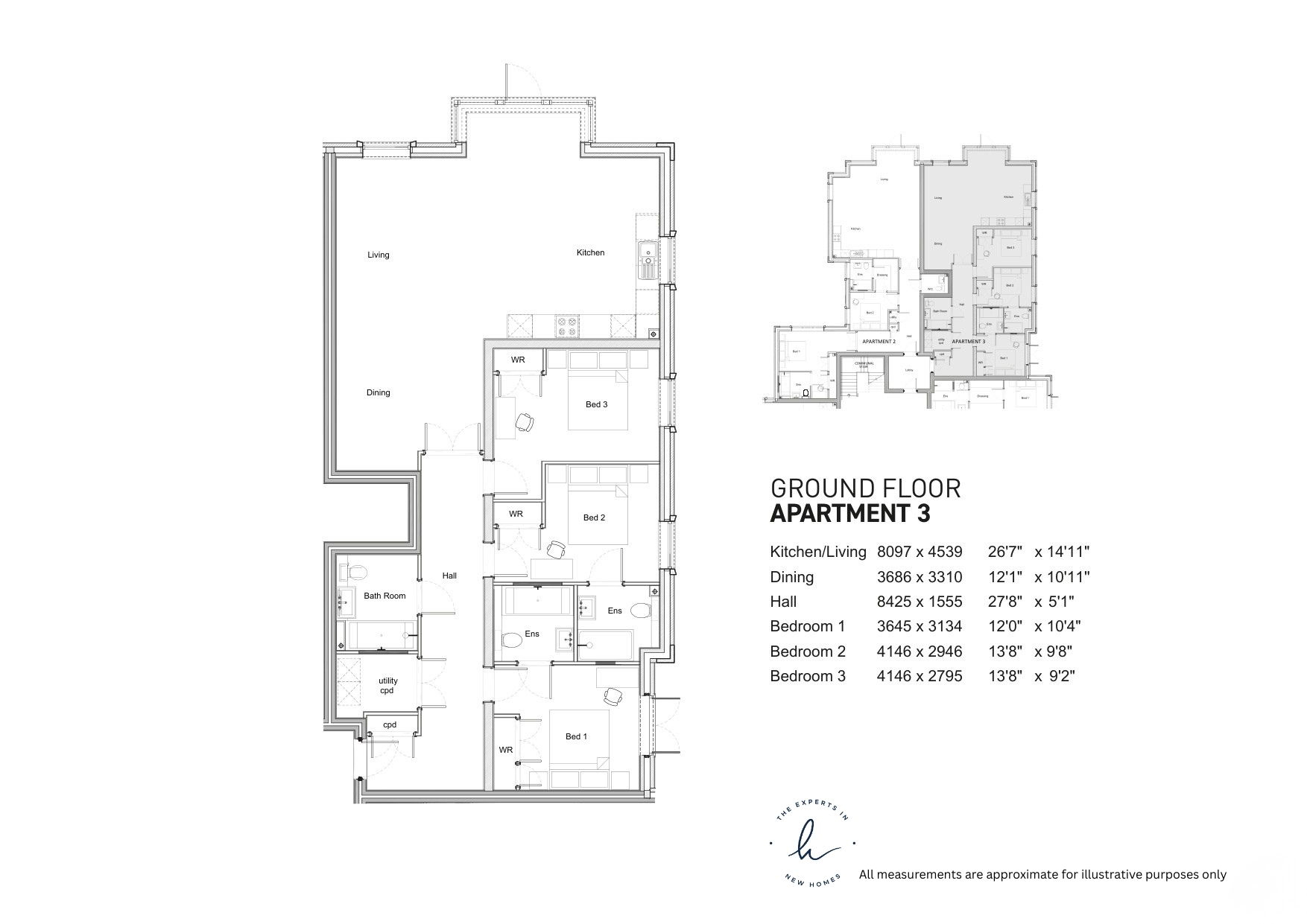 Plot 3, 157, Flat 2, Shalford Lodge, Kingston Hill, Kingston Upon Thames floorplan