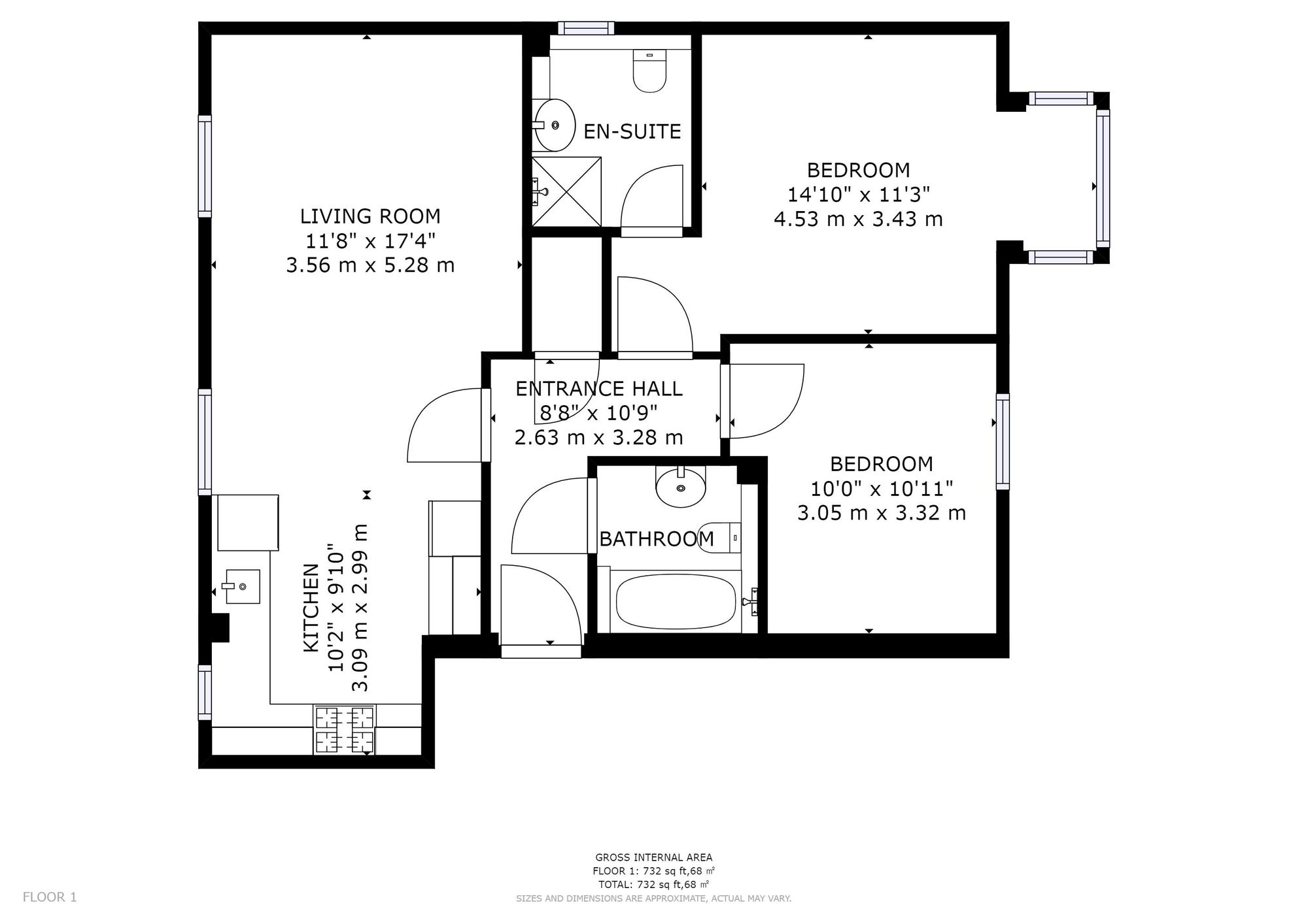 Flat 4, Adlington House, Bognor Regis floorplan